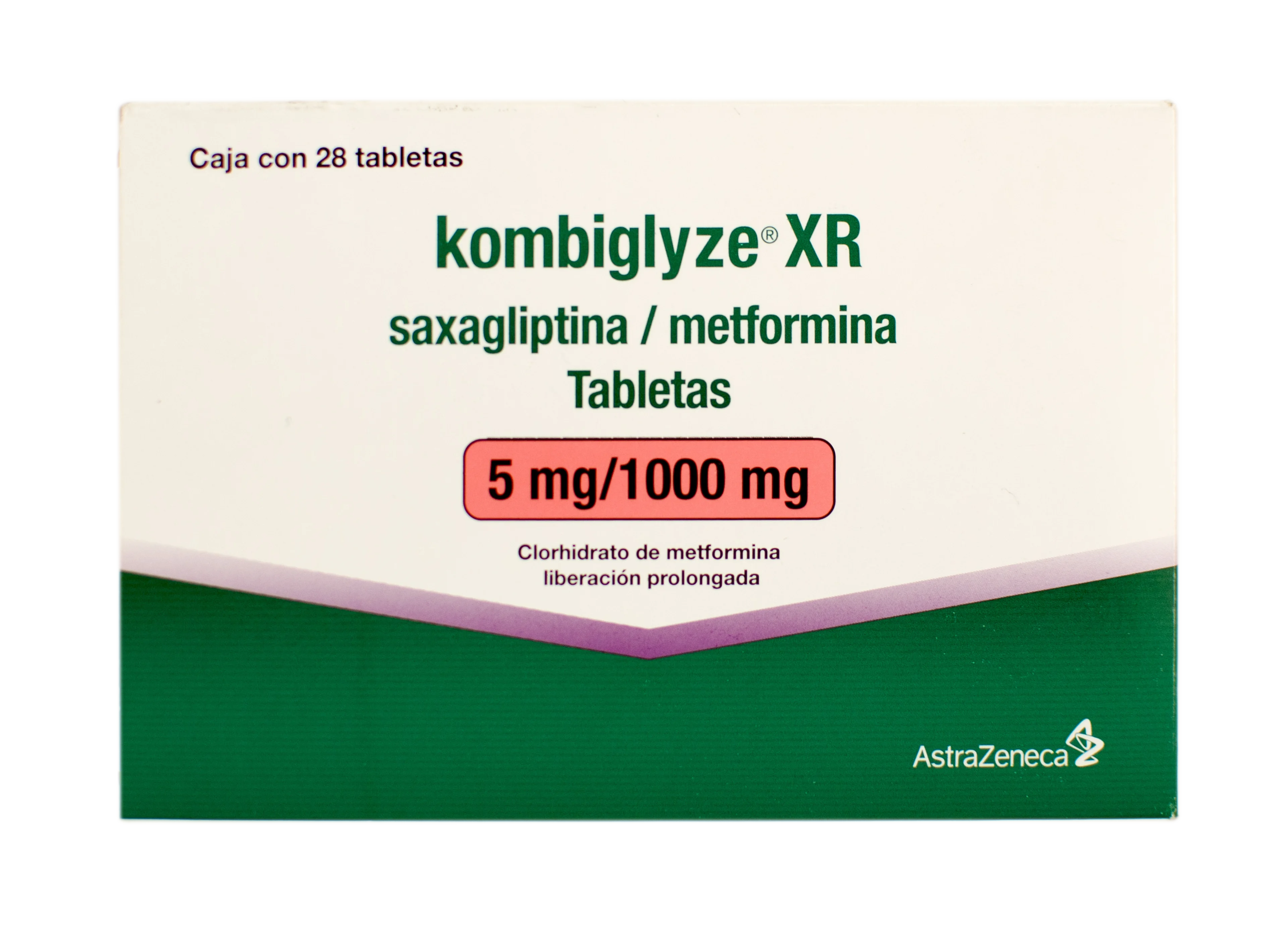 Kombiglyze Xr 5/100 Mg Con 28 Tabletas