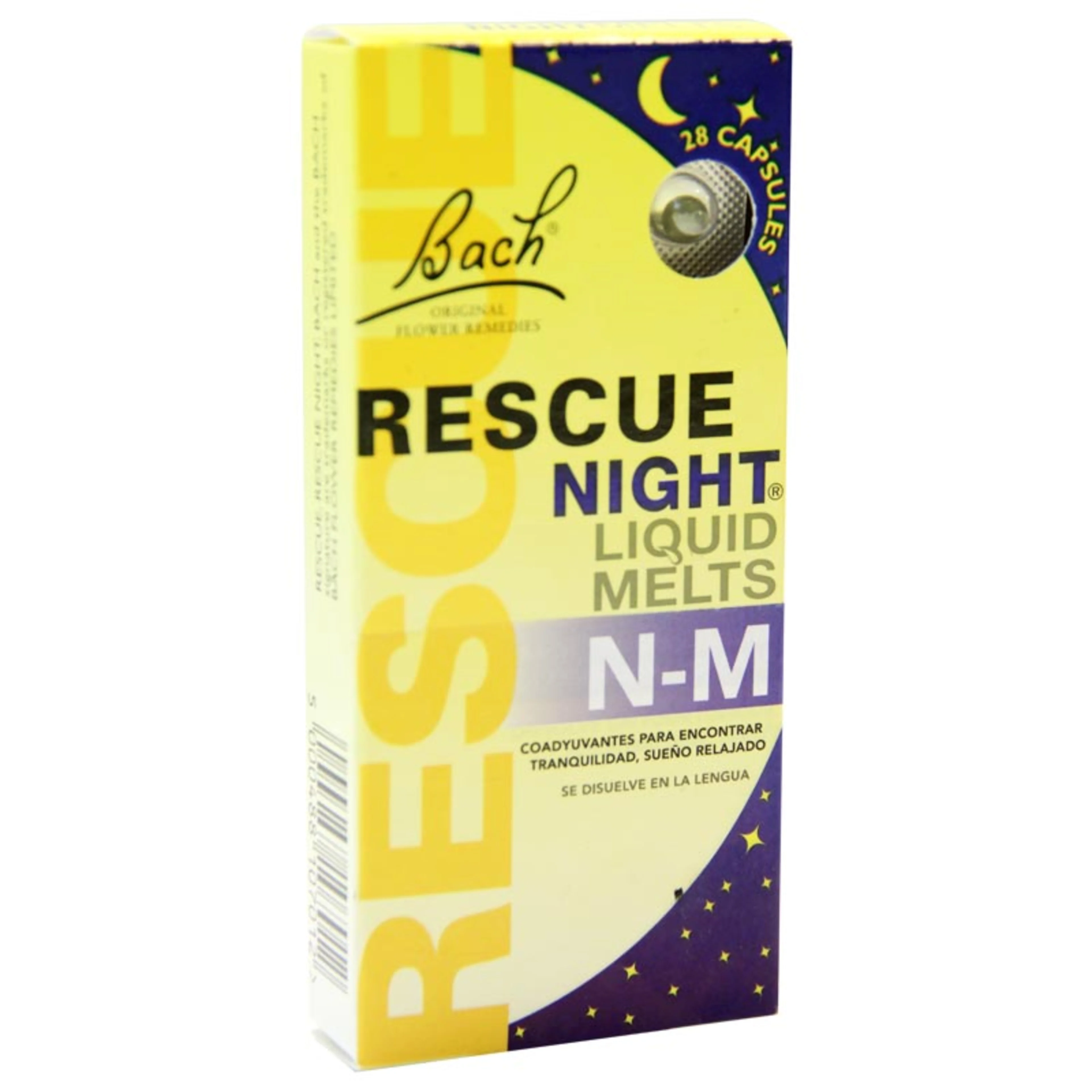 Bach rescue night n-m 36 28 cápsulas caja castaño blanco 0.4 mcg