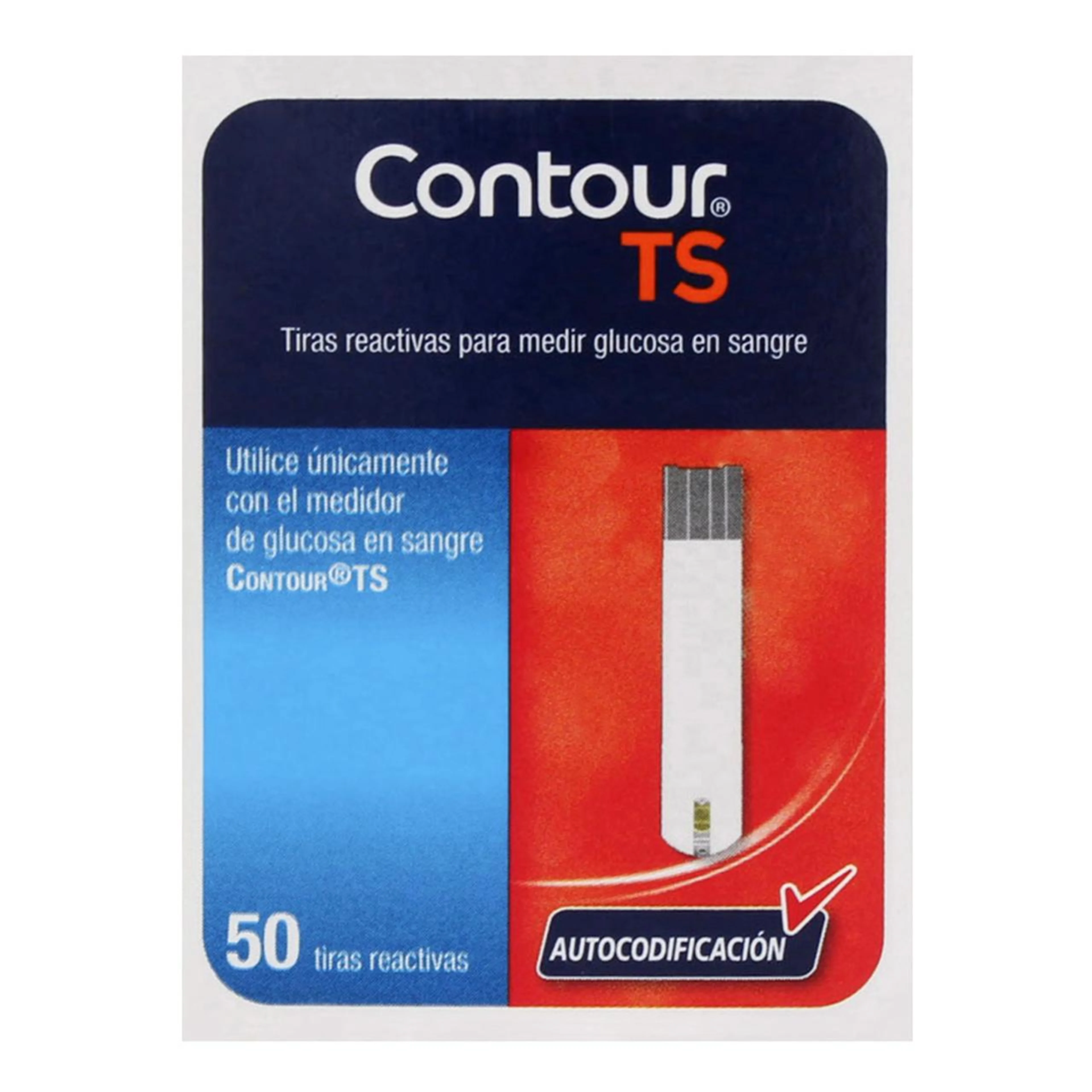 Tiras reactivas Contour TS con 50 piezas