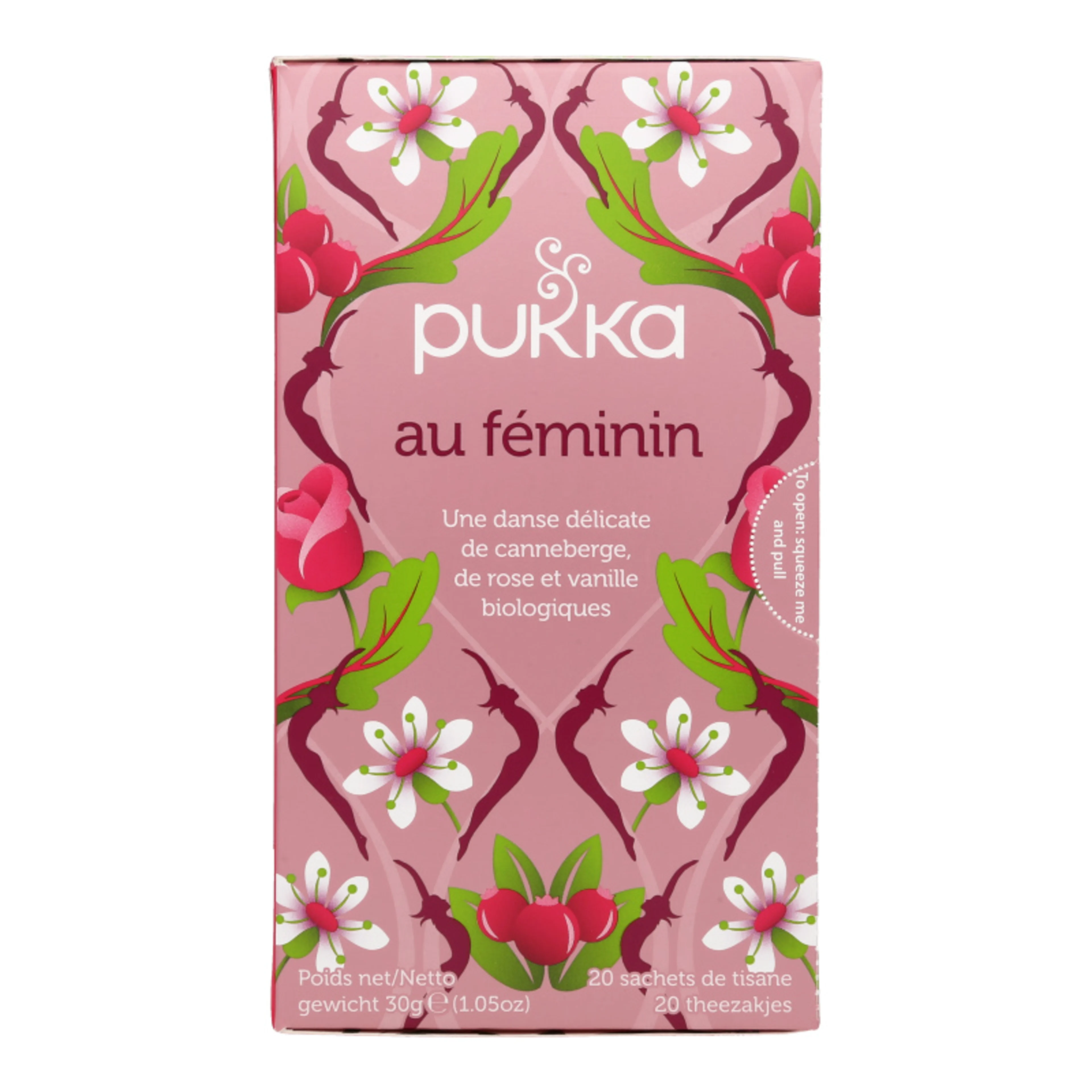 Pukka infusión sin cafeína de manzanilla y shatavari womankind 20 sobres caja 20