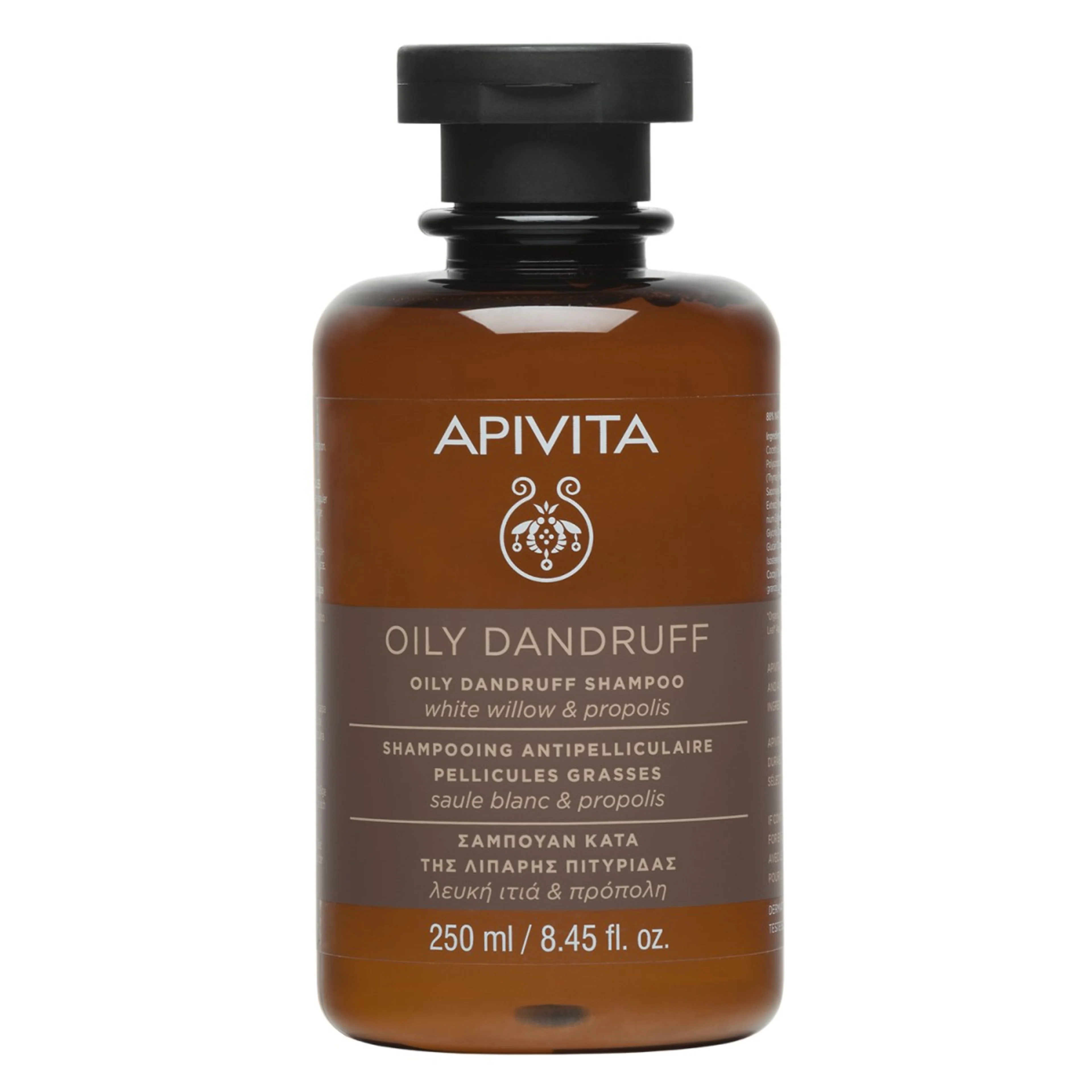 Apivita Oil Dandruff Shampoo Anticaspa Con Sauce Blanco Con 250 Ml