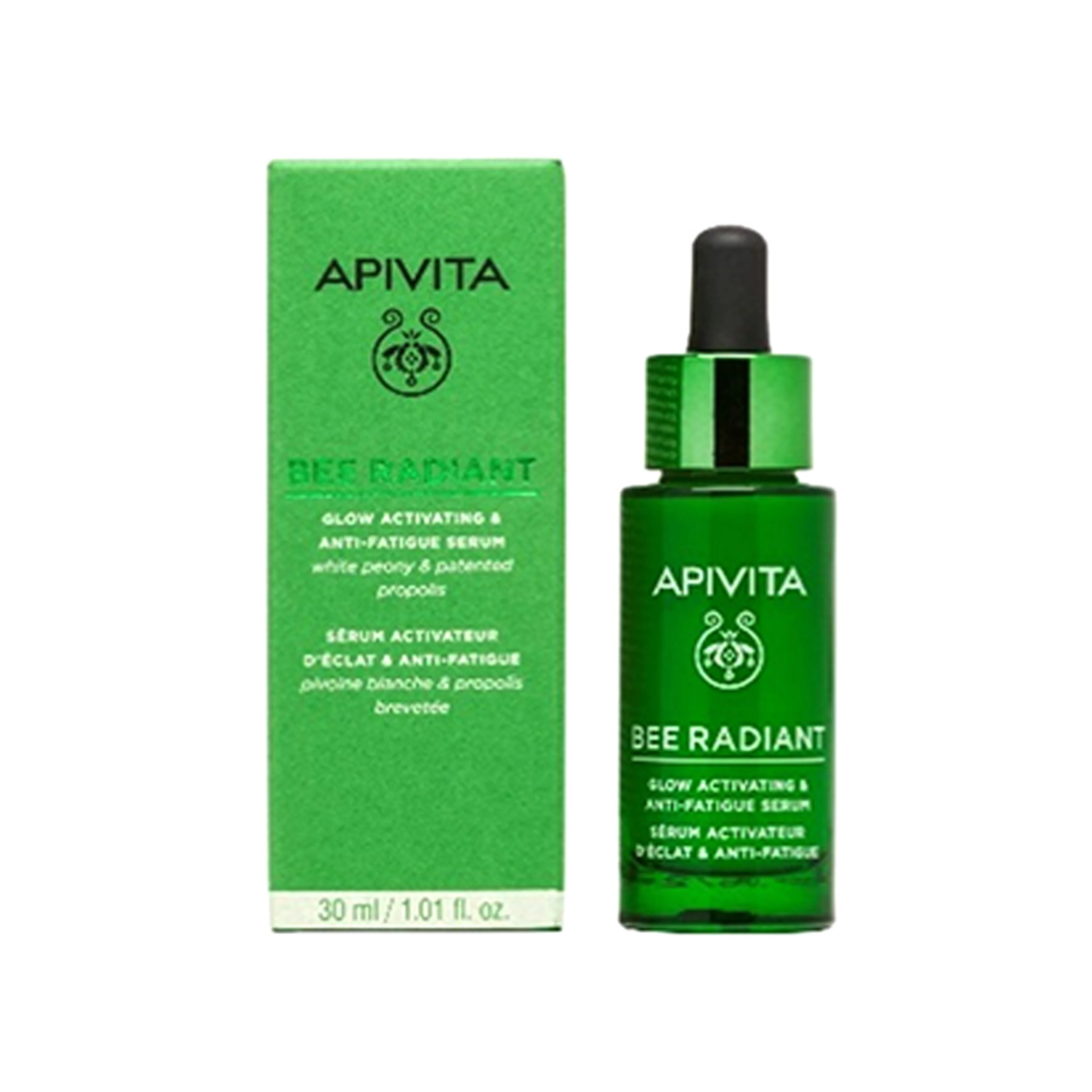 Apivita bee radiant suero brillo y anti-fatiga 30 ml frasco gotero
