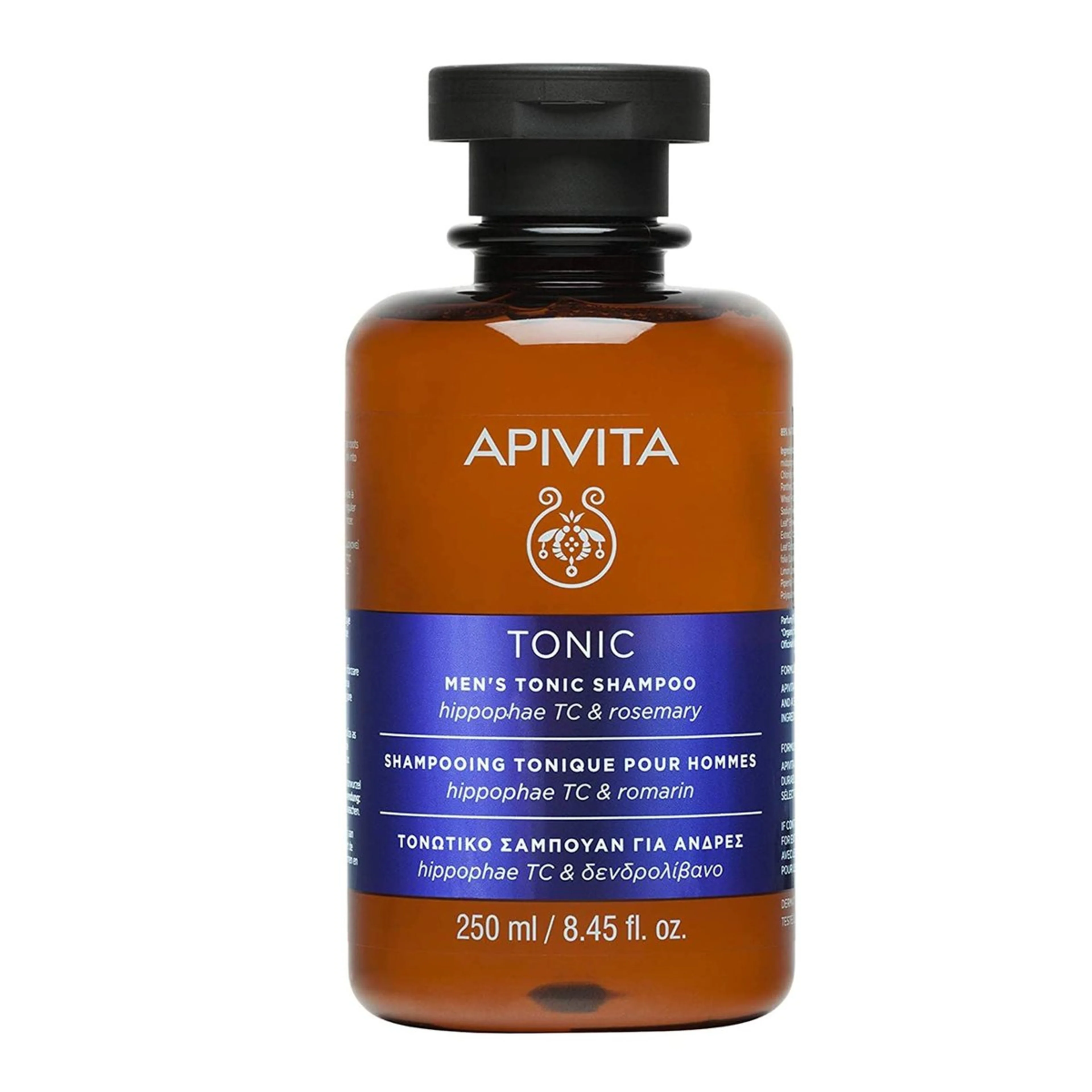 Apivita shampoo tónico para hombres 250 ml botella