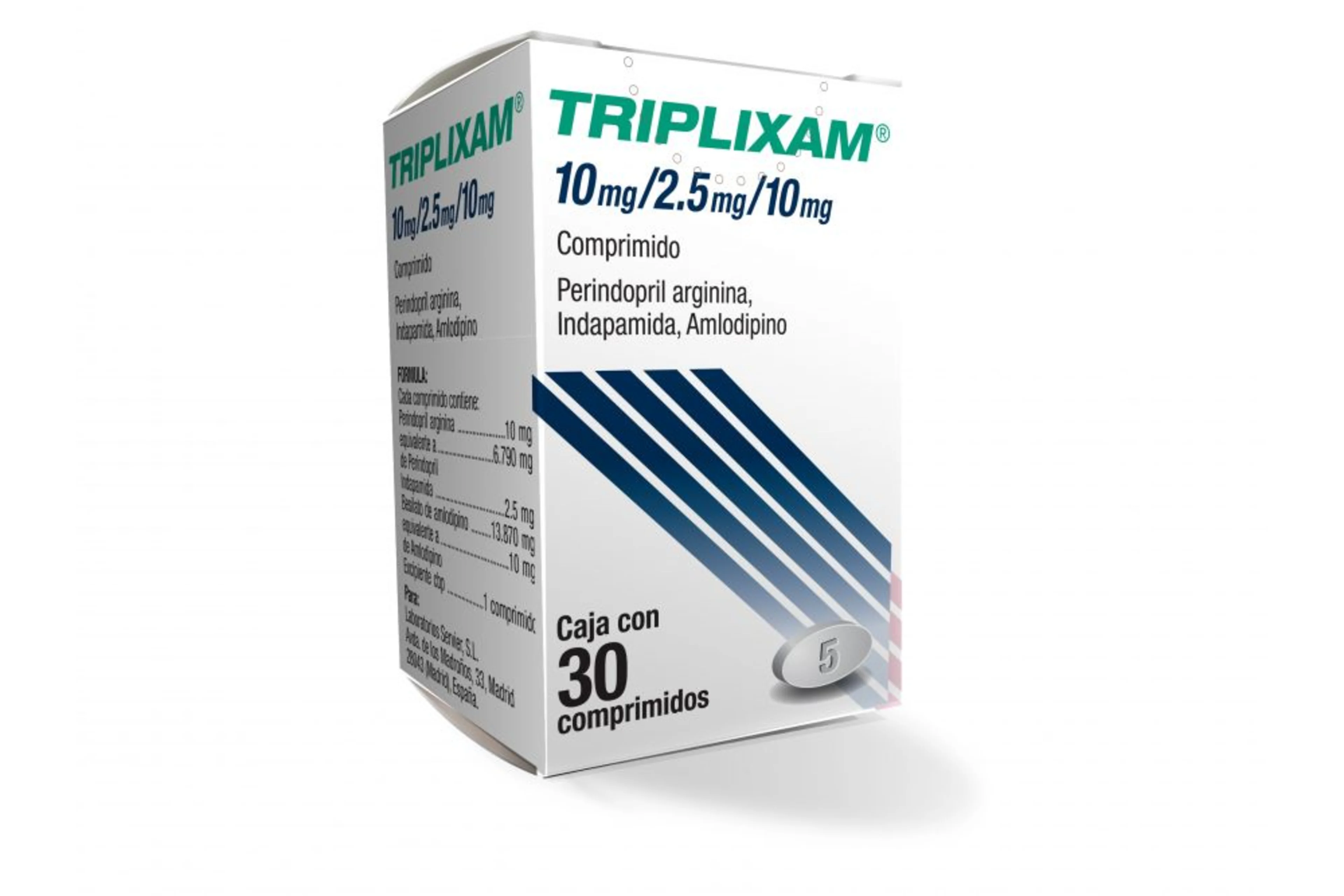 Triplixam 10/2.5/10 Mg Con 30 Comprimidos