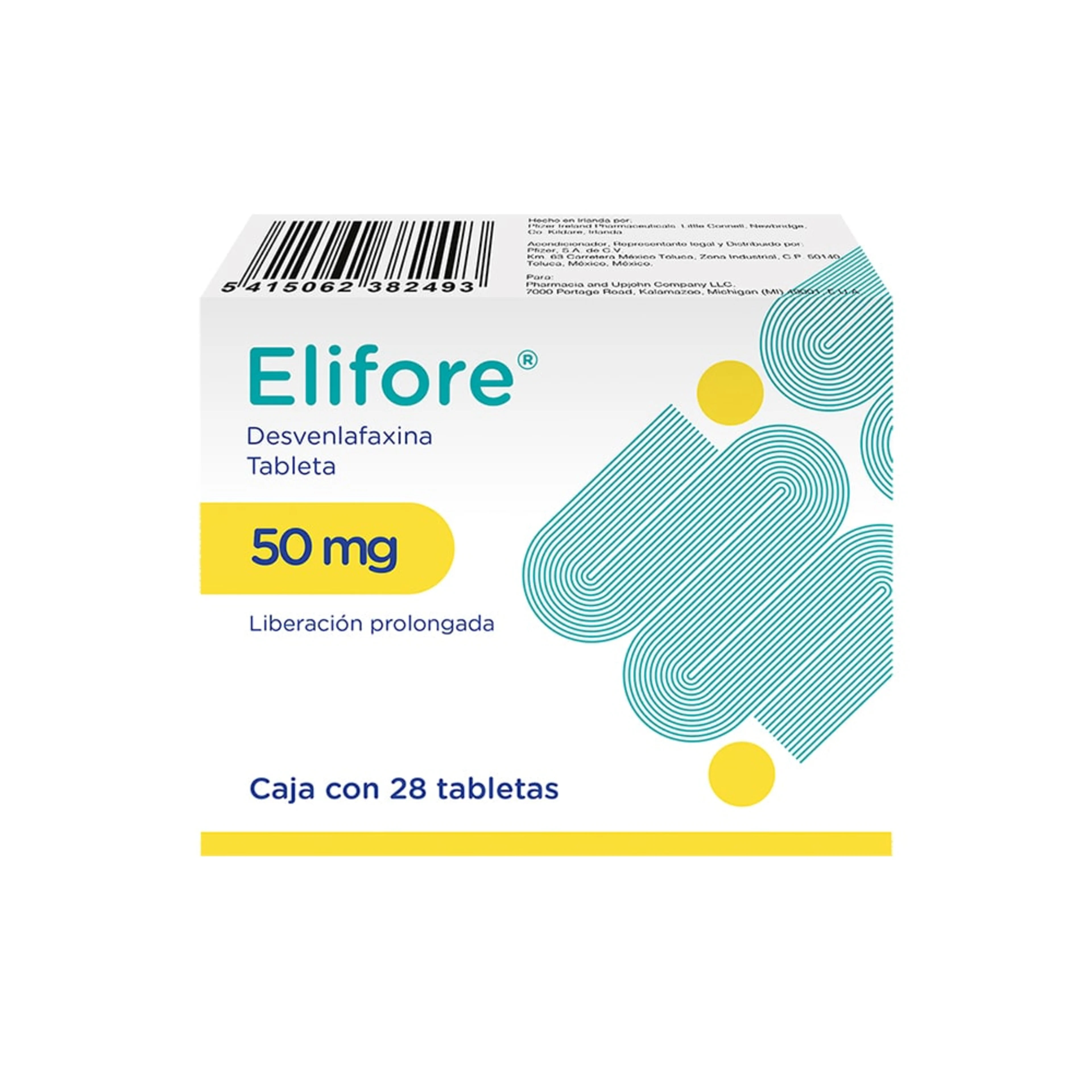 Elifore 50 Mg Con 28 Tabletas