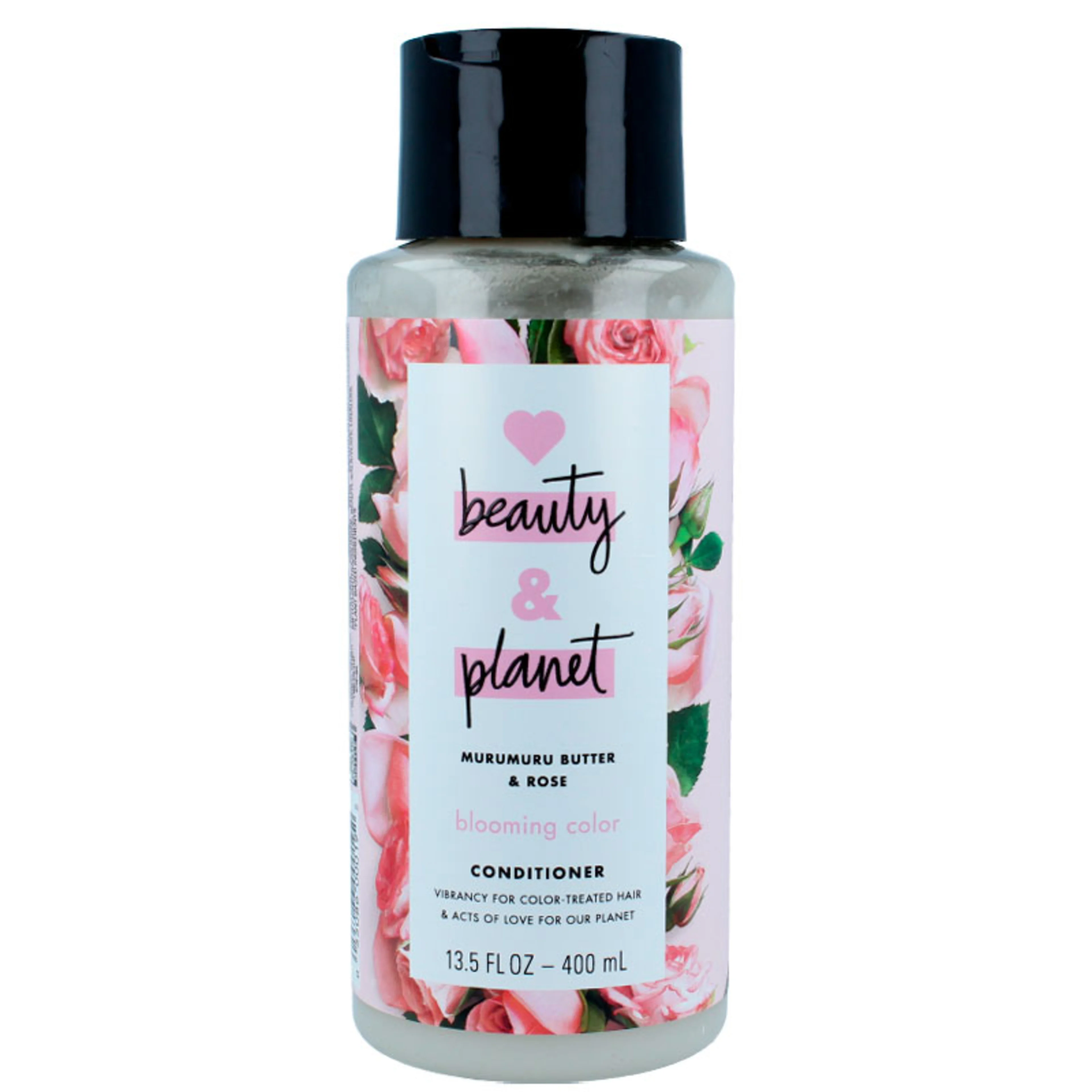 Beauty & planet acondicionador de murumuru protege y suaviza el cabello teñido 400 ml botella