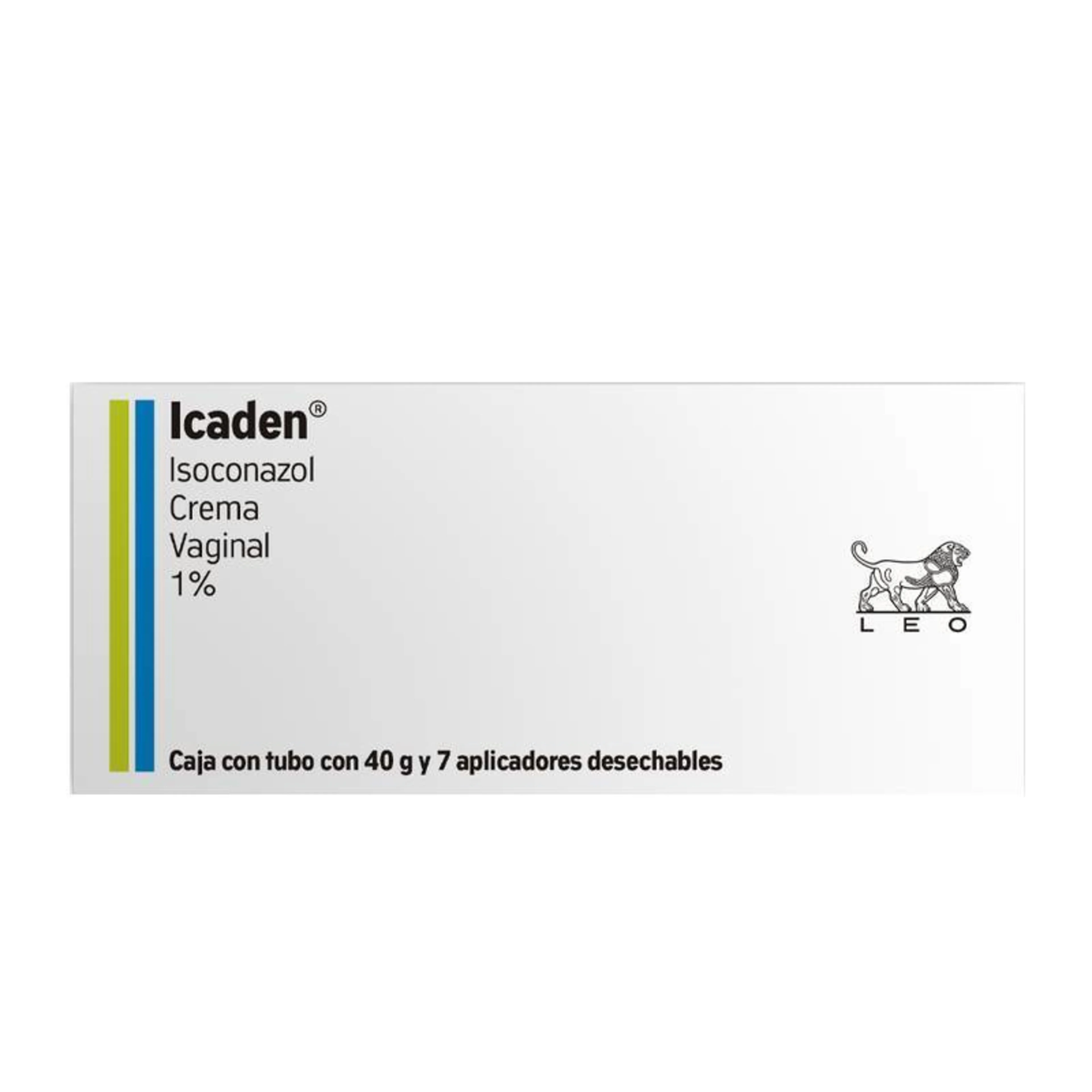 Icaden 1% Crema Vaginal Con 40 G Y 7 Aplicadores