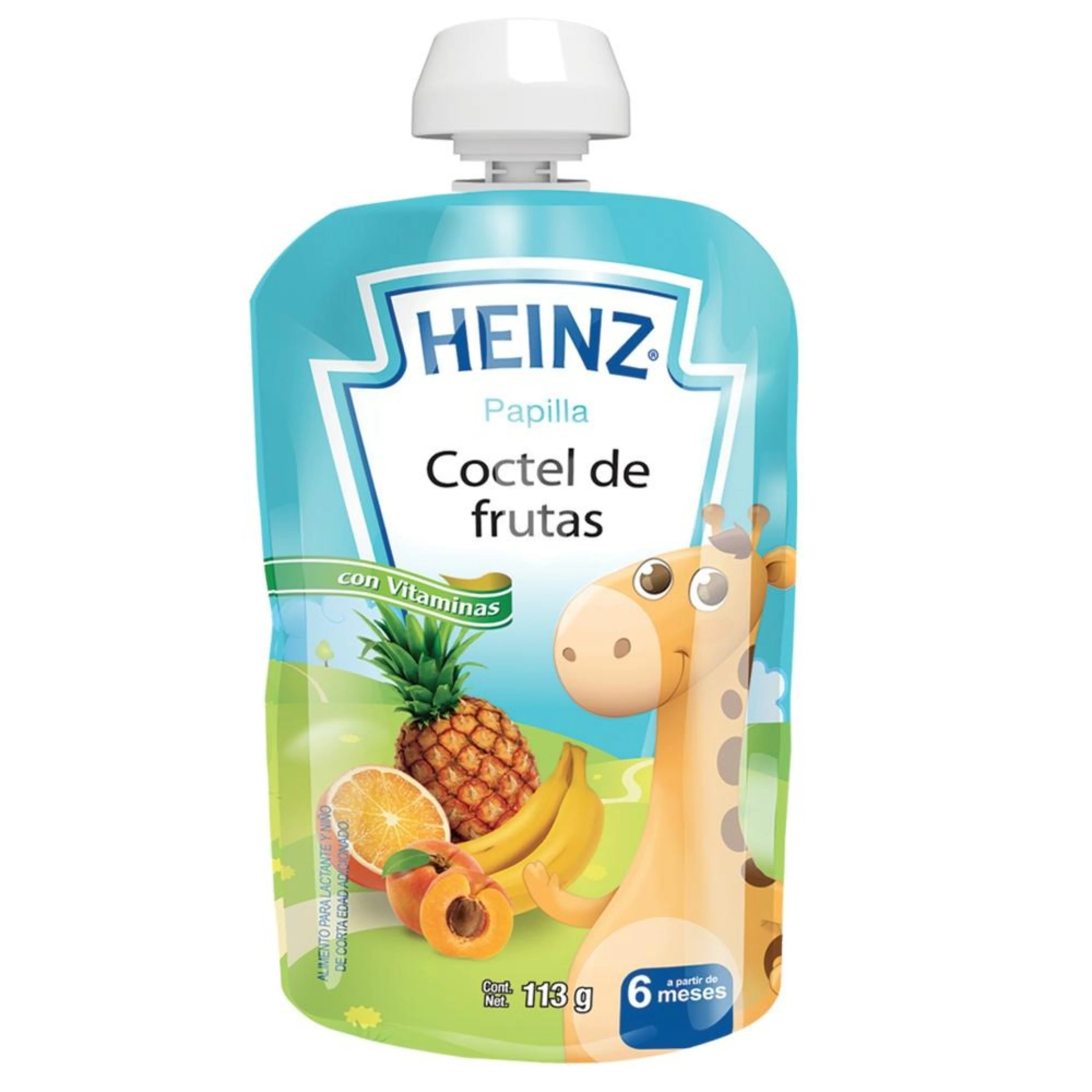 Papilla heinz coctel de frutas a partir de los 6 meses 113 gr.