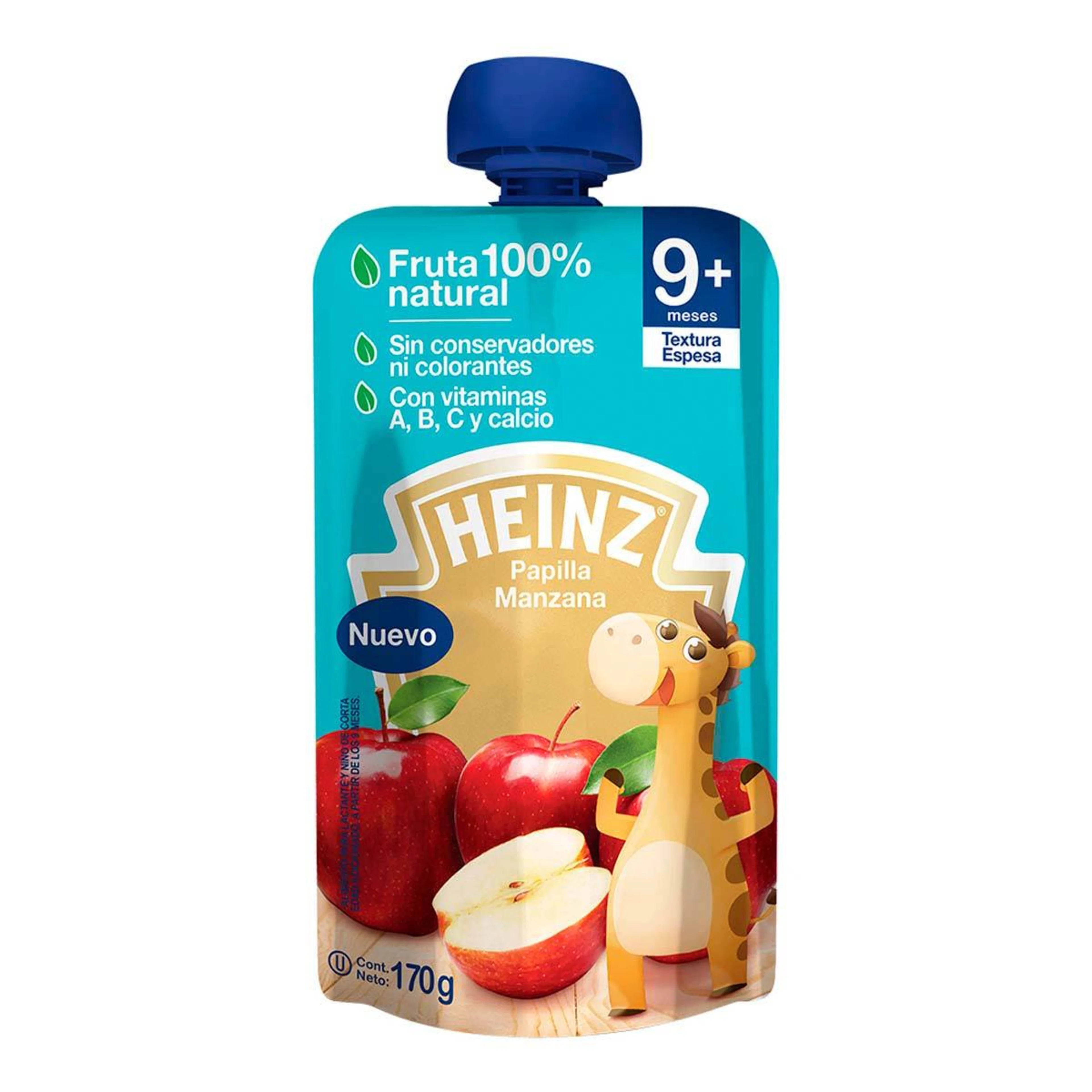 Papilla heinz de manzana a partir de los 9 meses 170 gr.