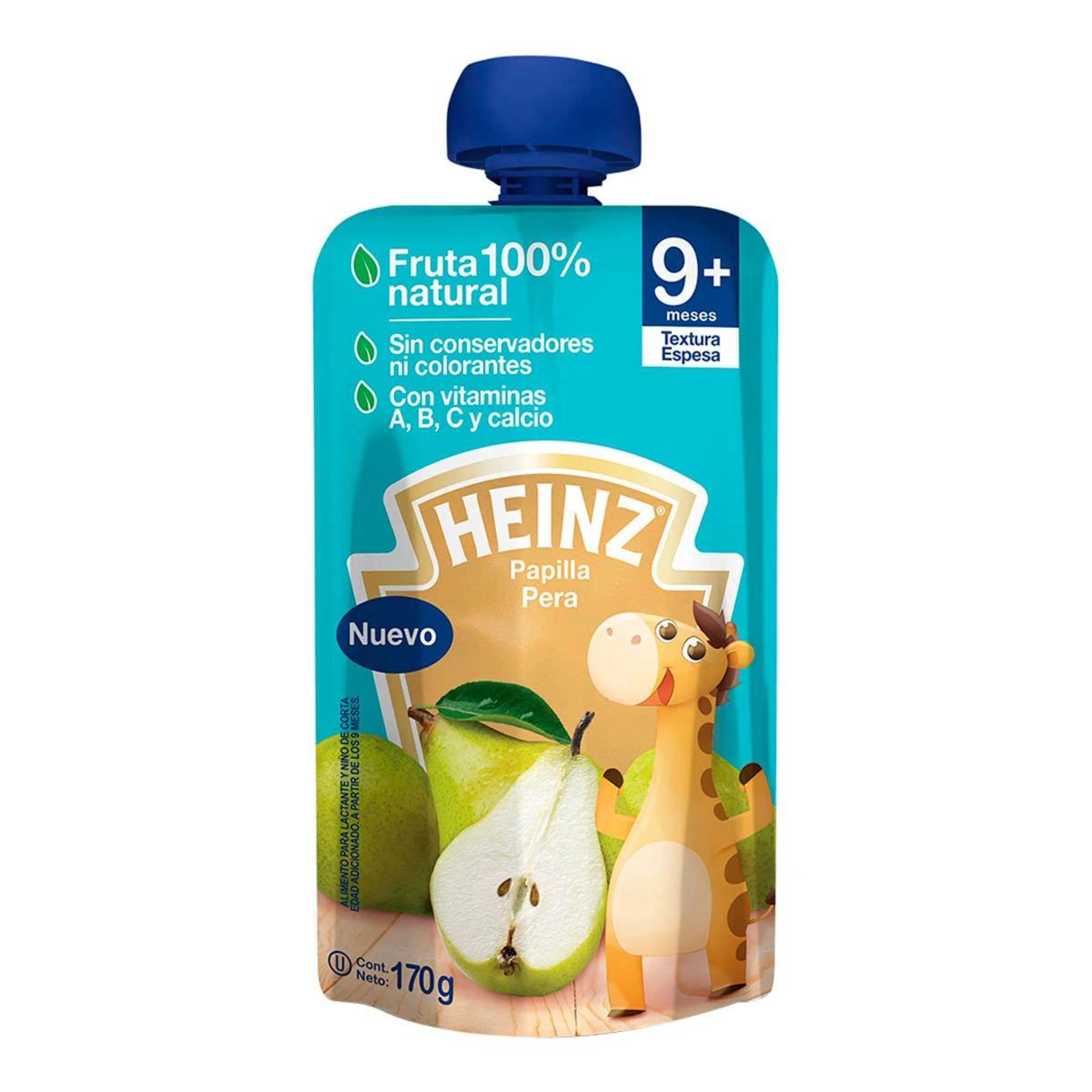 Papilla heinz de pera a partir de los 9 meses 170 gr.