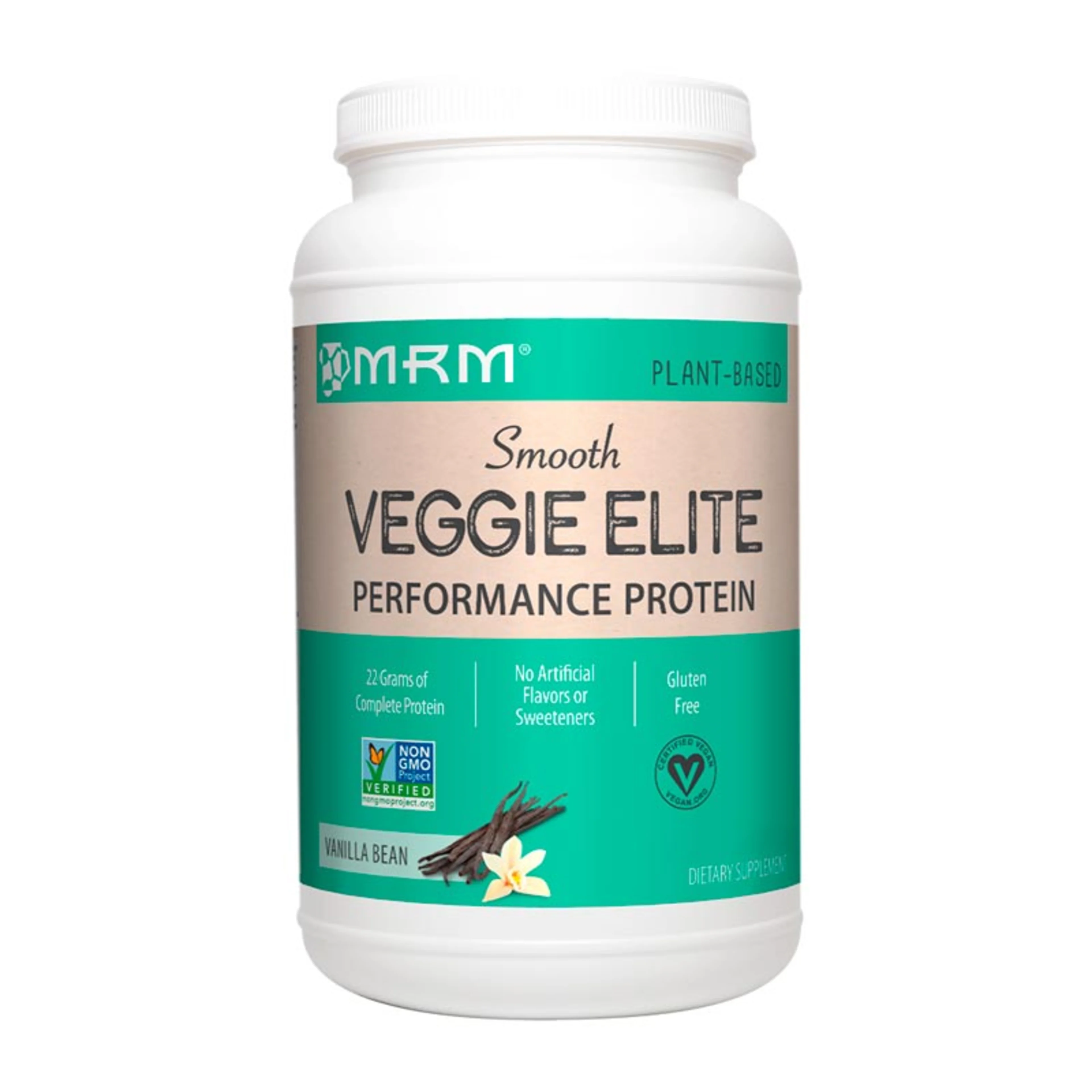 Veggie protein proteína vegana en polvo 100% natural sabor vainilla 1.14 kg bote