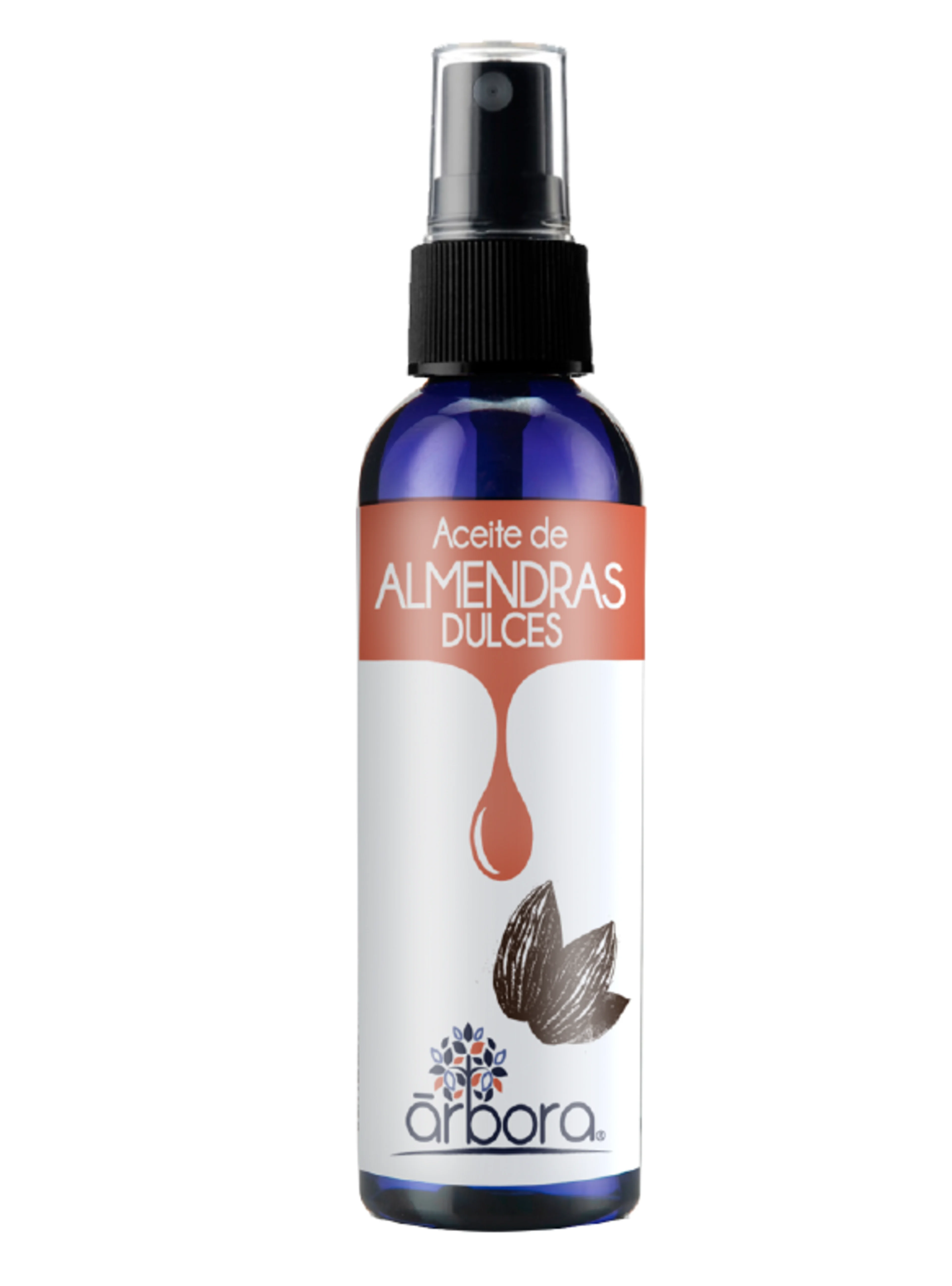 Arbora aceite de almendras dulces 100% natural en spray 90 ml botella