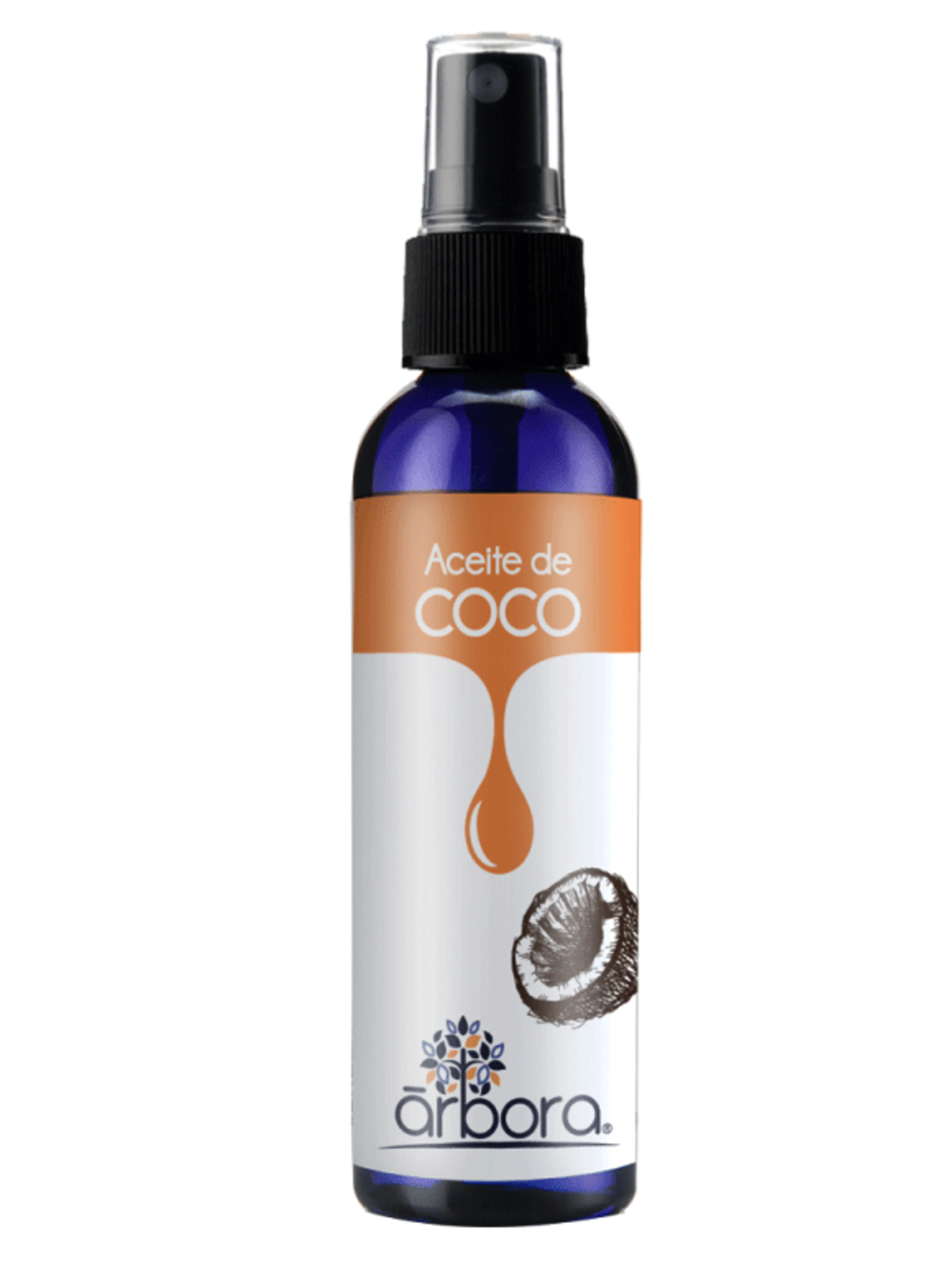 Arbora aceite de coco 100% natural en spray 90 ml botella