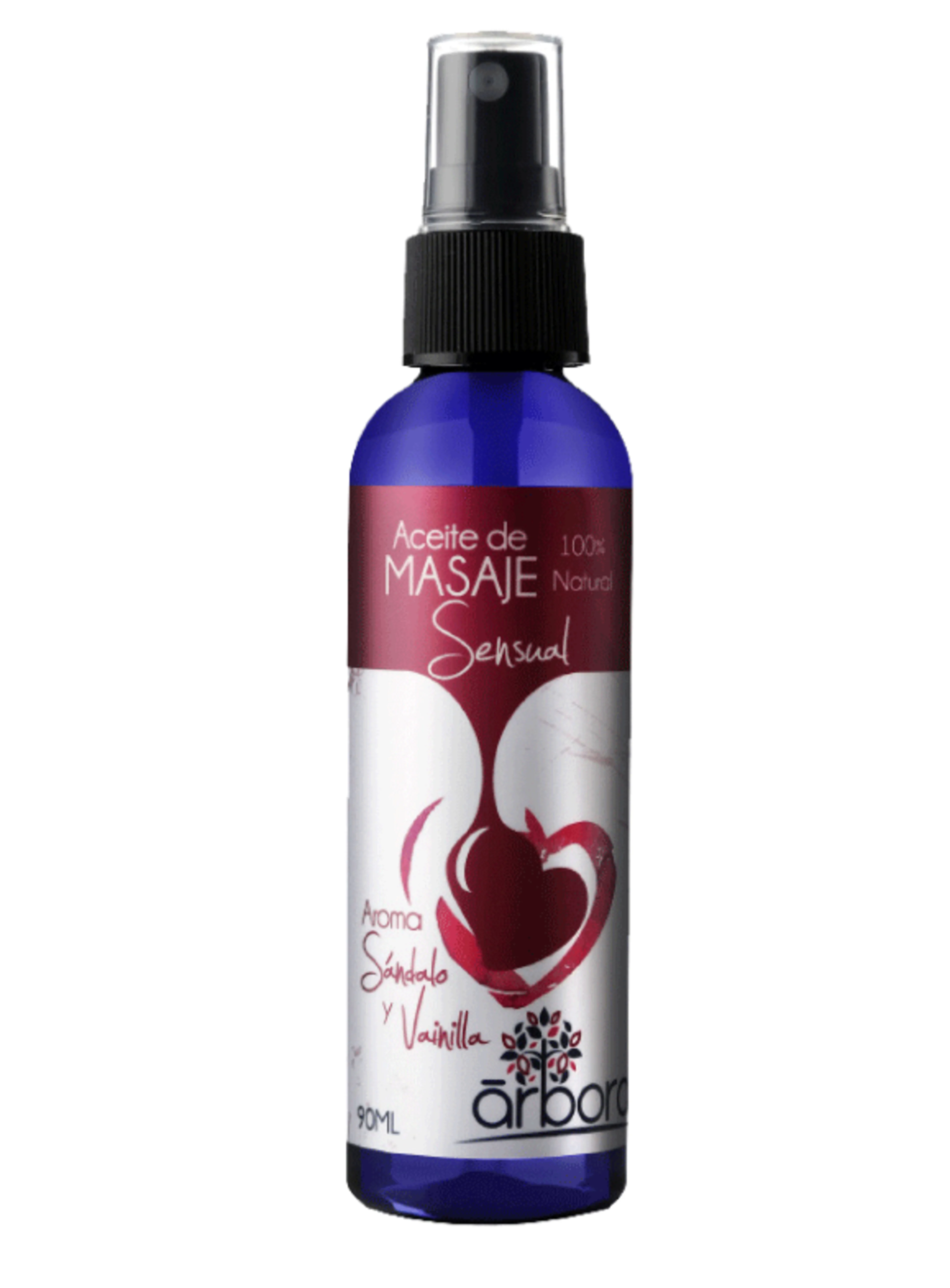 Arbora aceite de masaje sensual aroma sándalo y vainilla 90 ml spray