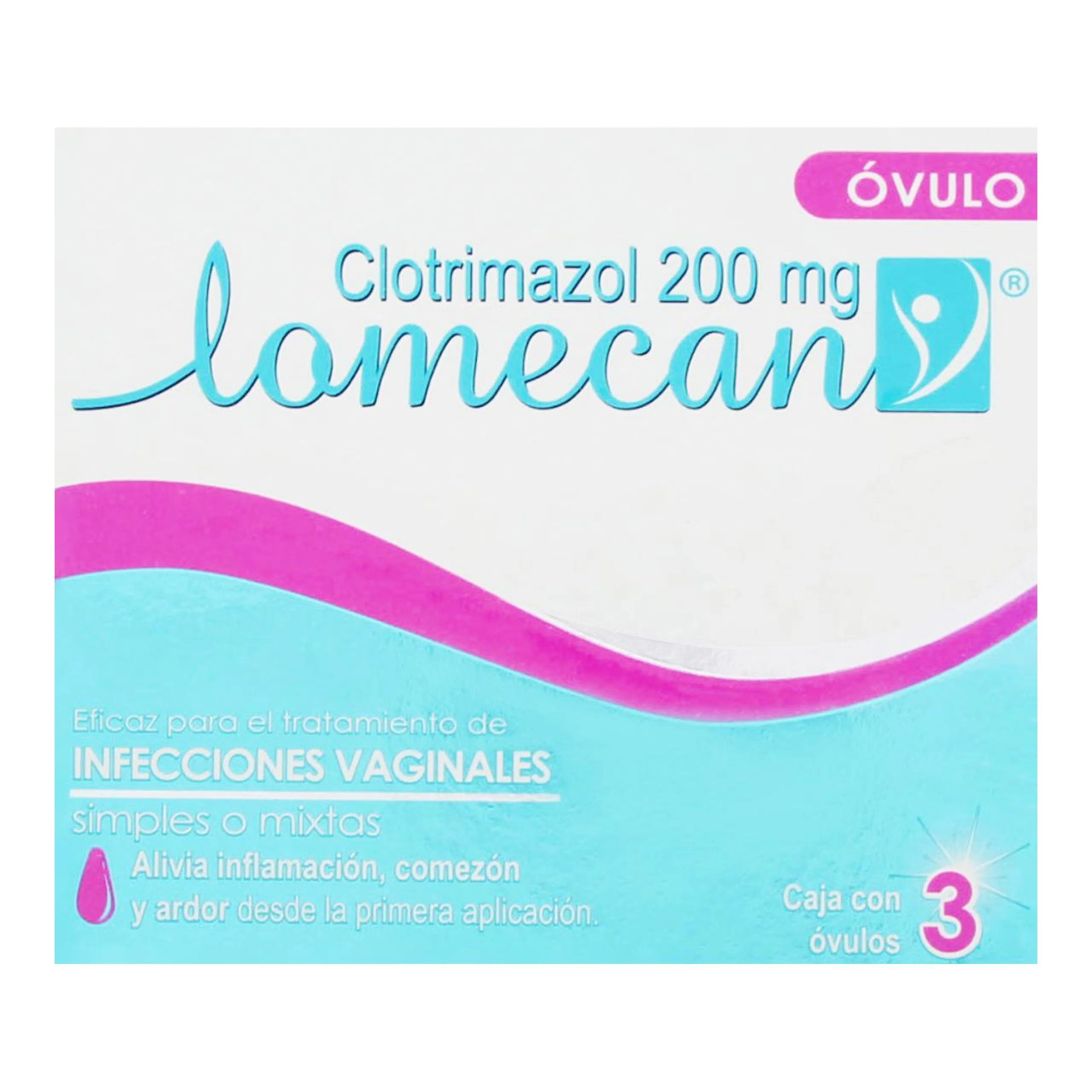 Lomecan V 200 Mg Con 3 Óvulos Vaginales