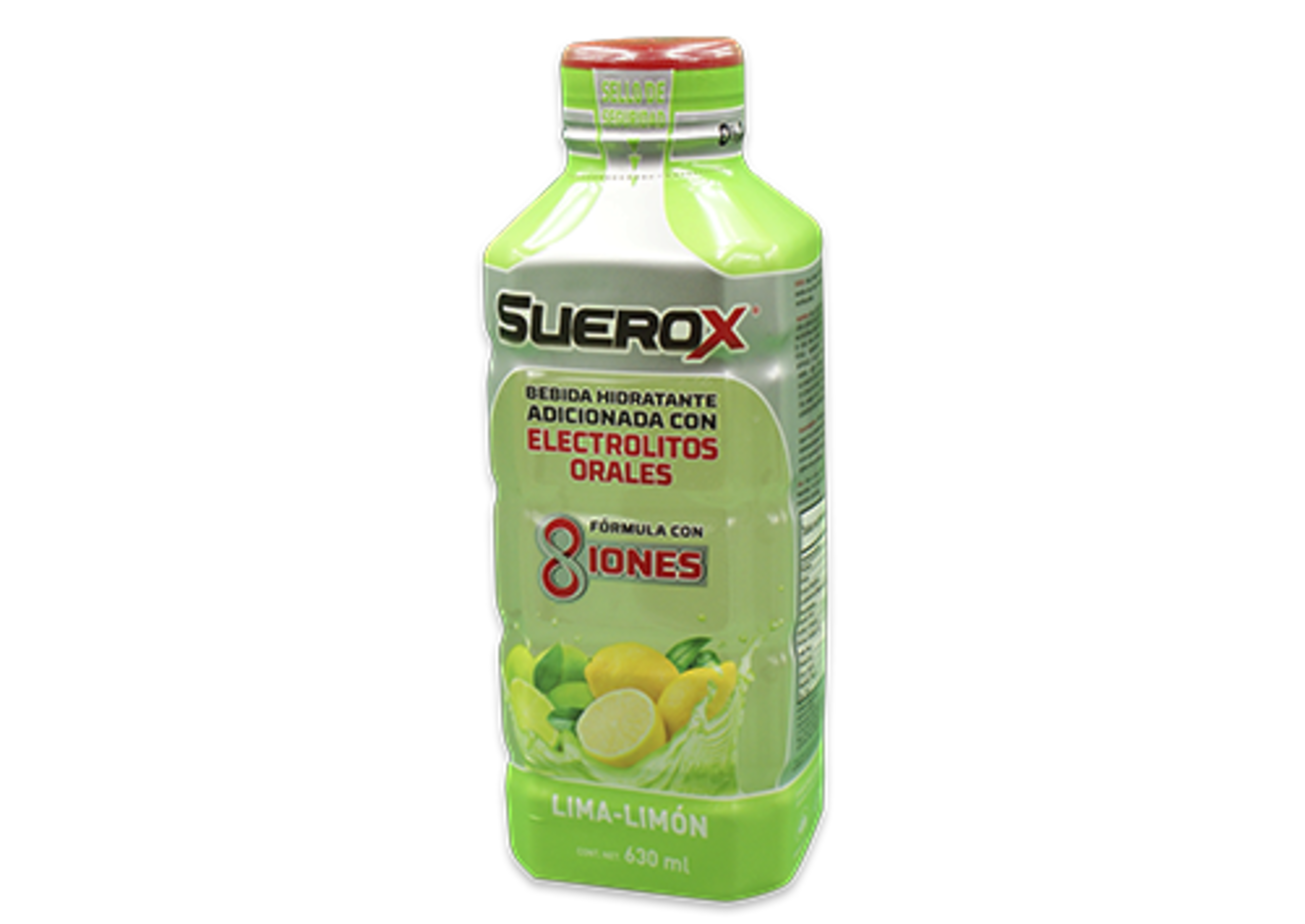 Suerox 8Iones Sabor Lima-Limón Con 630 Ml