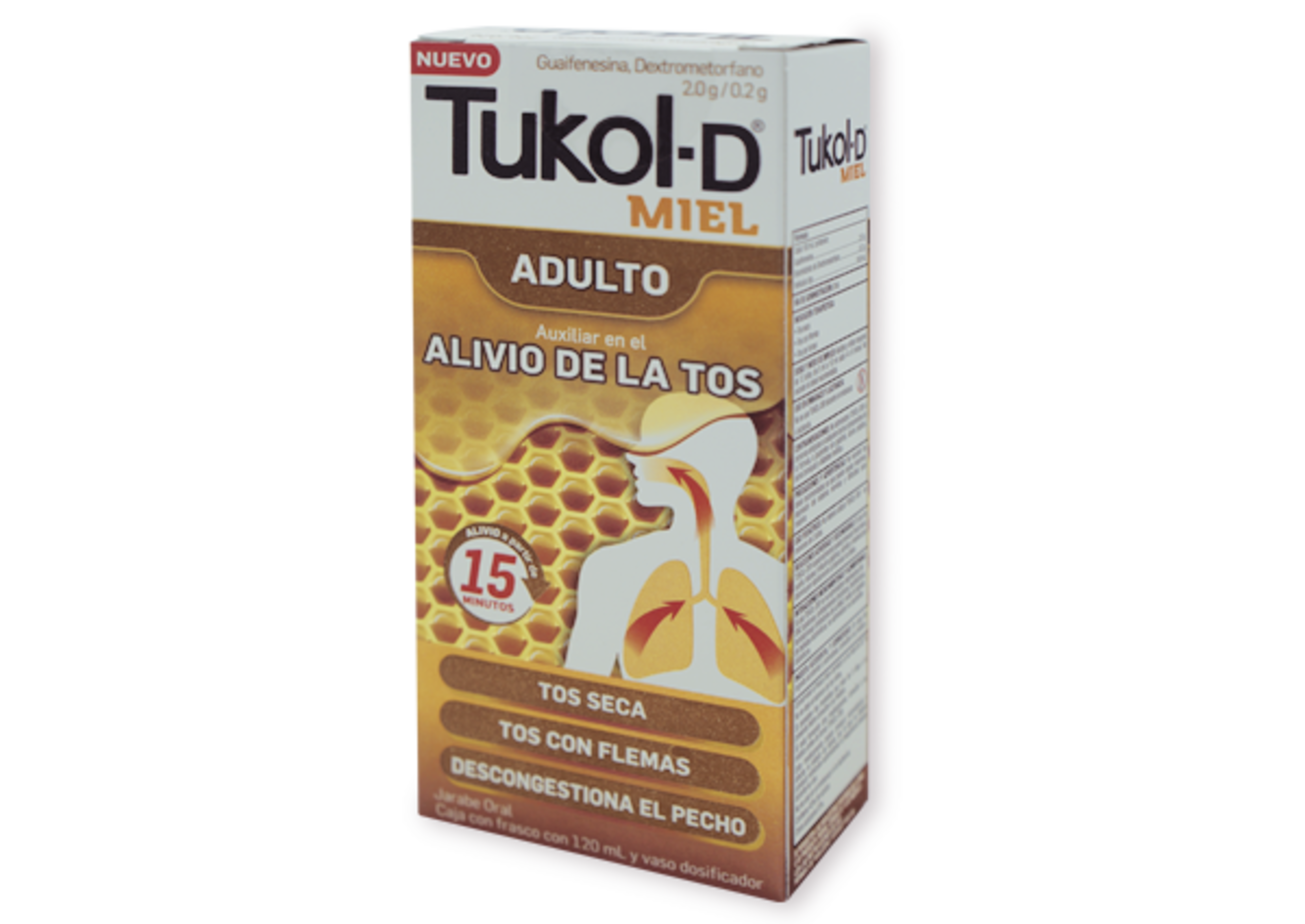 Tukol-D Miel Adulto 2/0.2 G Con 120 Ml De Jarabe