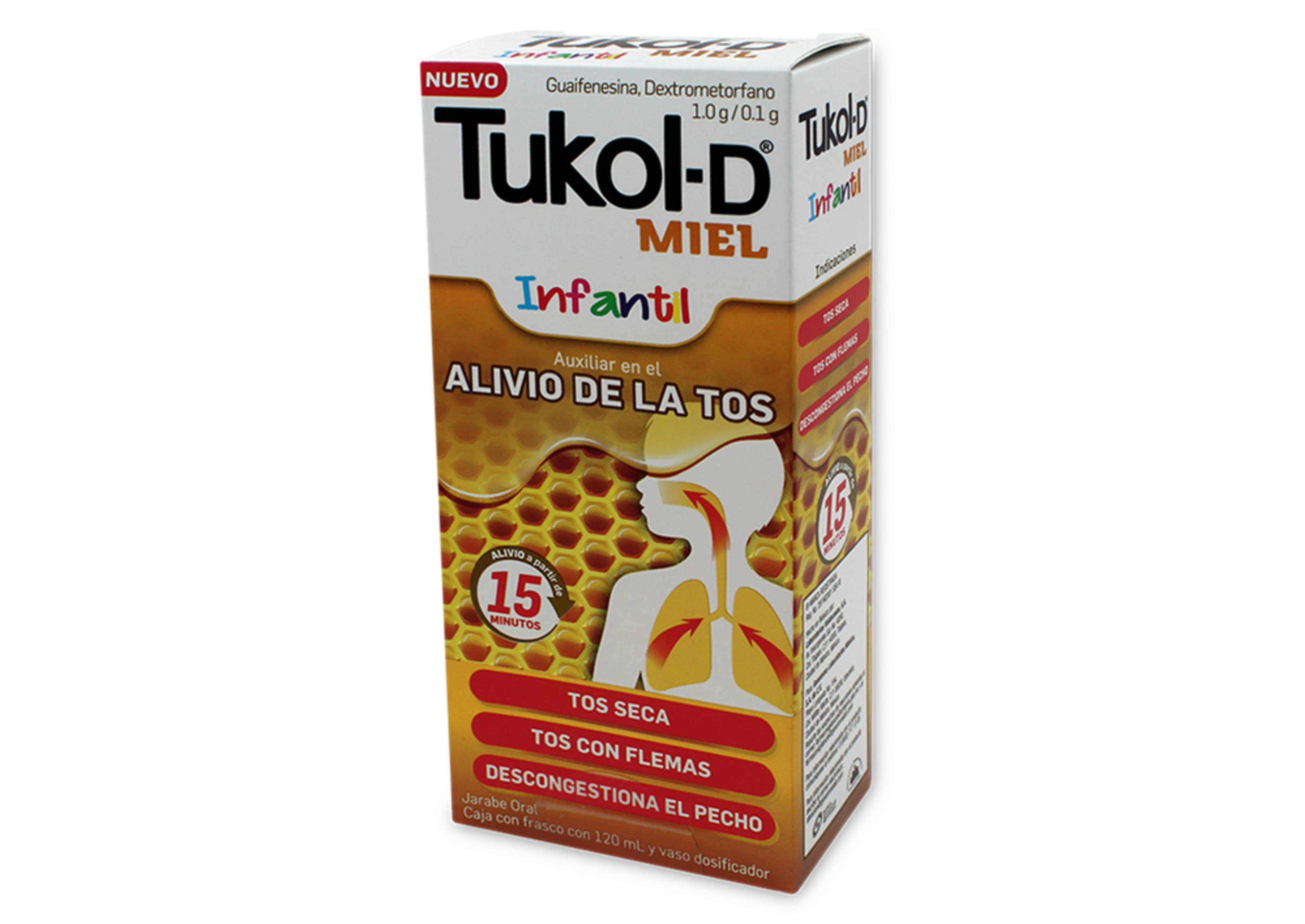 Tukol-D Miel 1/0.1 Gr Jarabe Infantil  Con 120 Ml