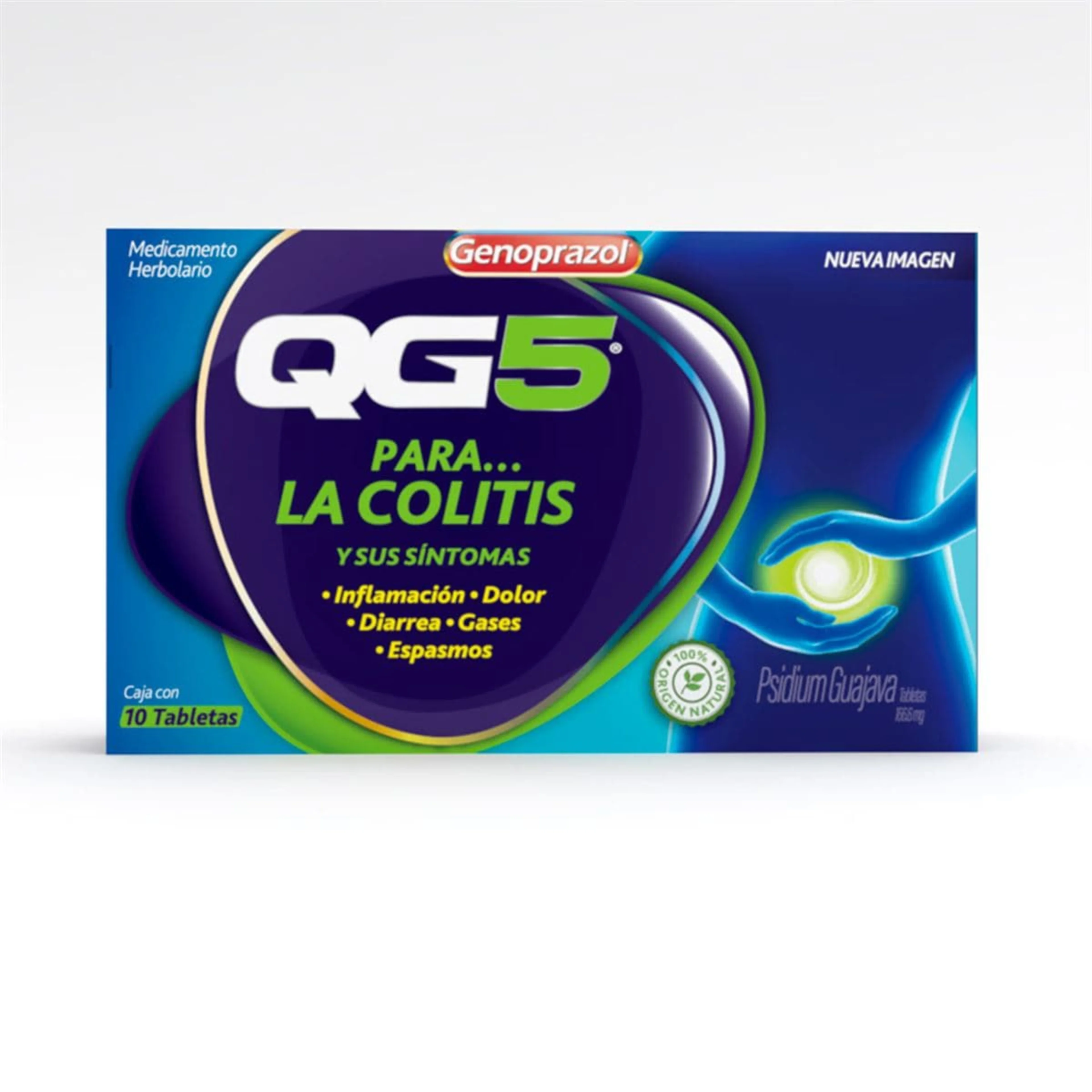 Qg5 Alivio Para La Colitis 166.6 Mg Con 10 Tabletas