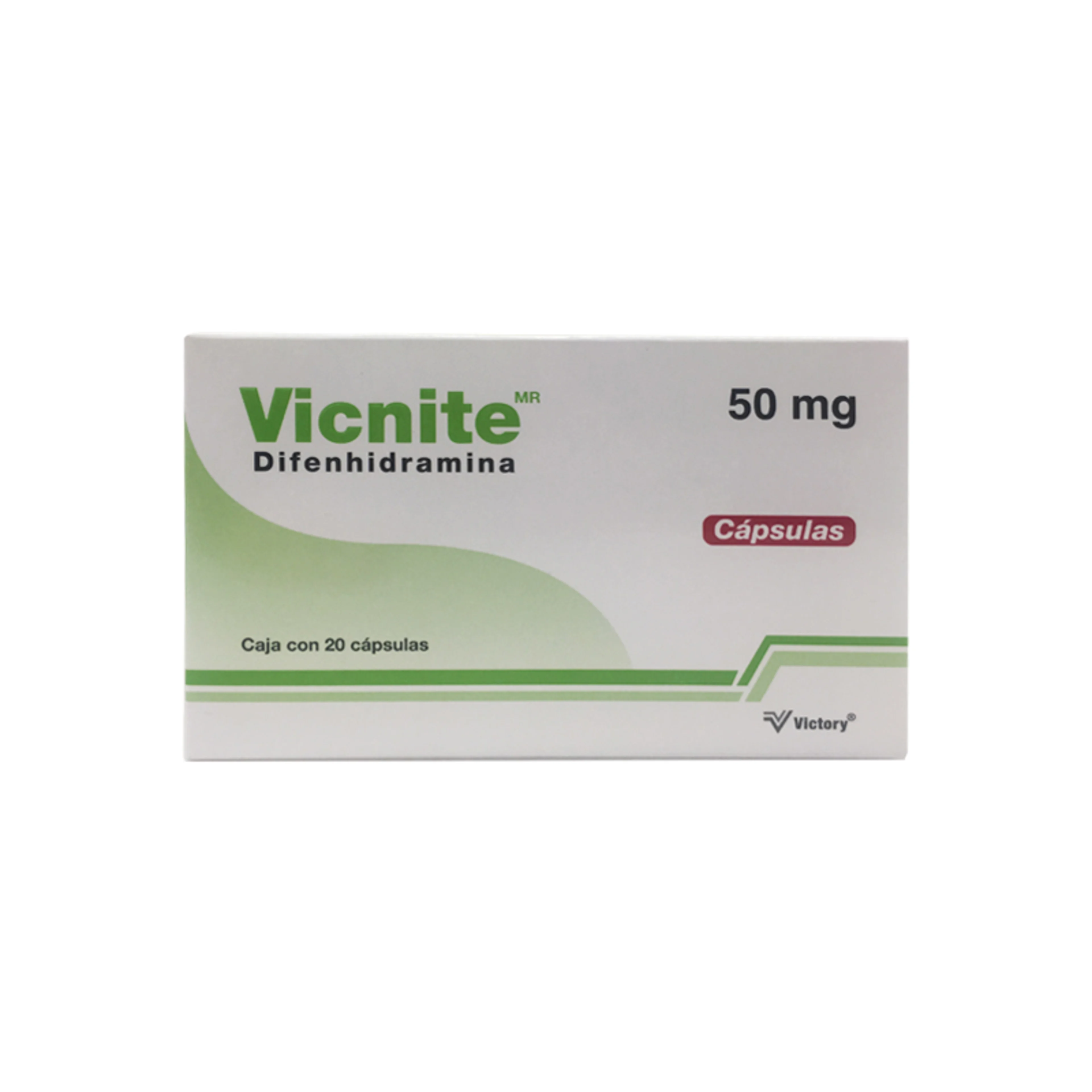 Vicnite 50 Mg Con 20 Cápsulas