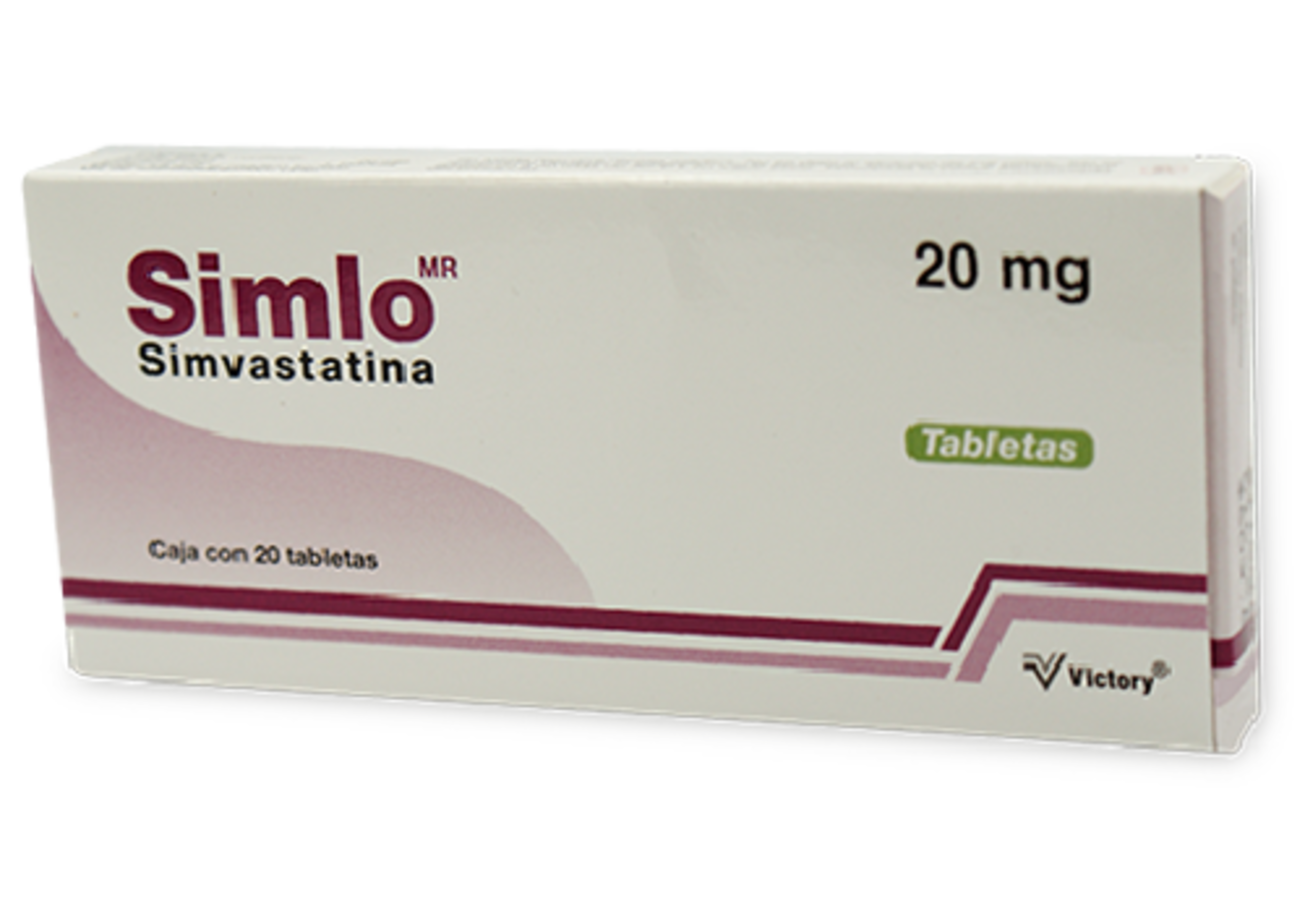 Simlo 20 Mg Con 20 Tabletas