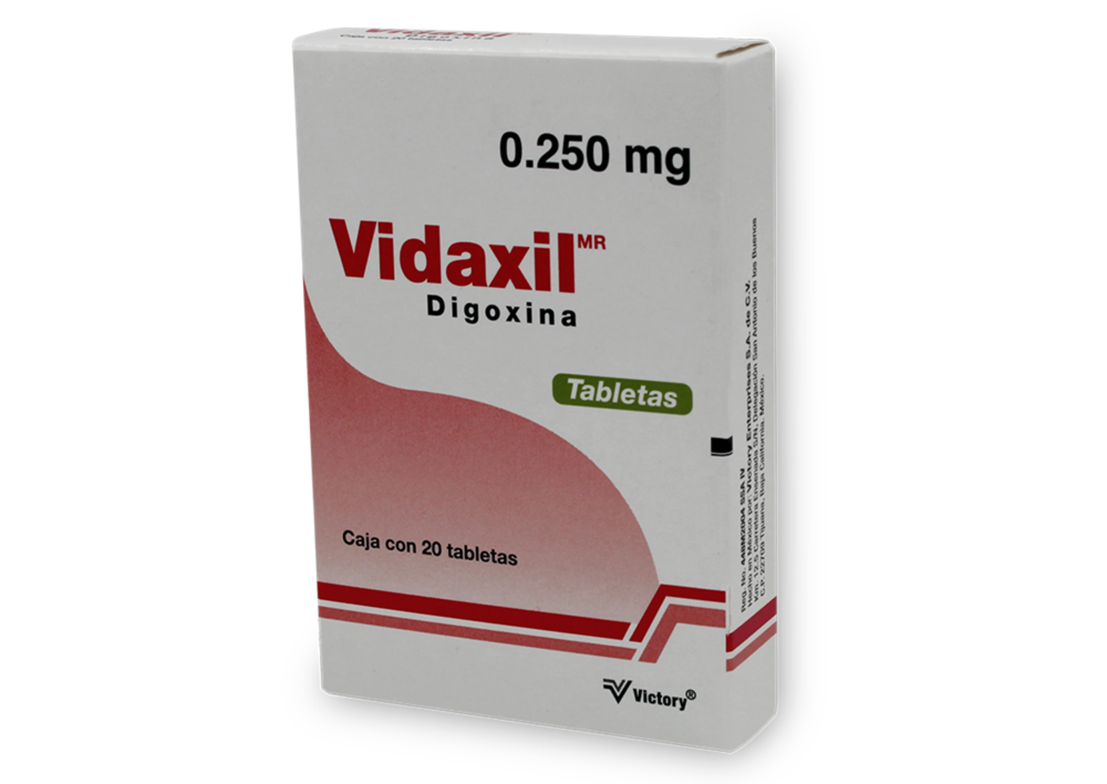 Vidaxil 0.250 Mg Con 20 Tabletas