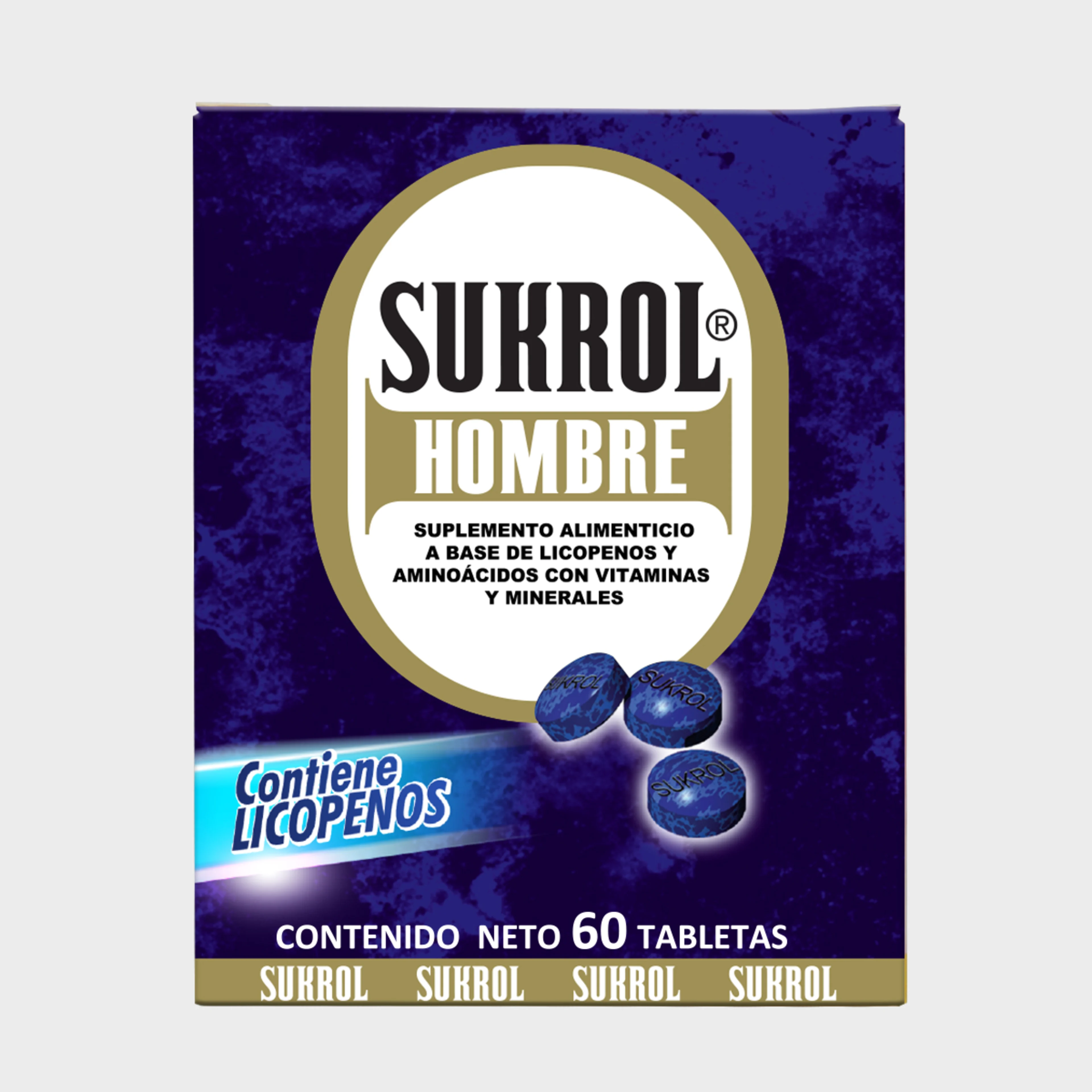 Sukrol Hombre con 60 Tabletas