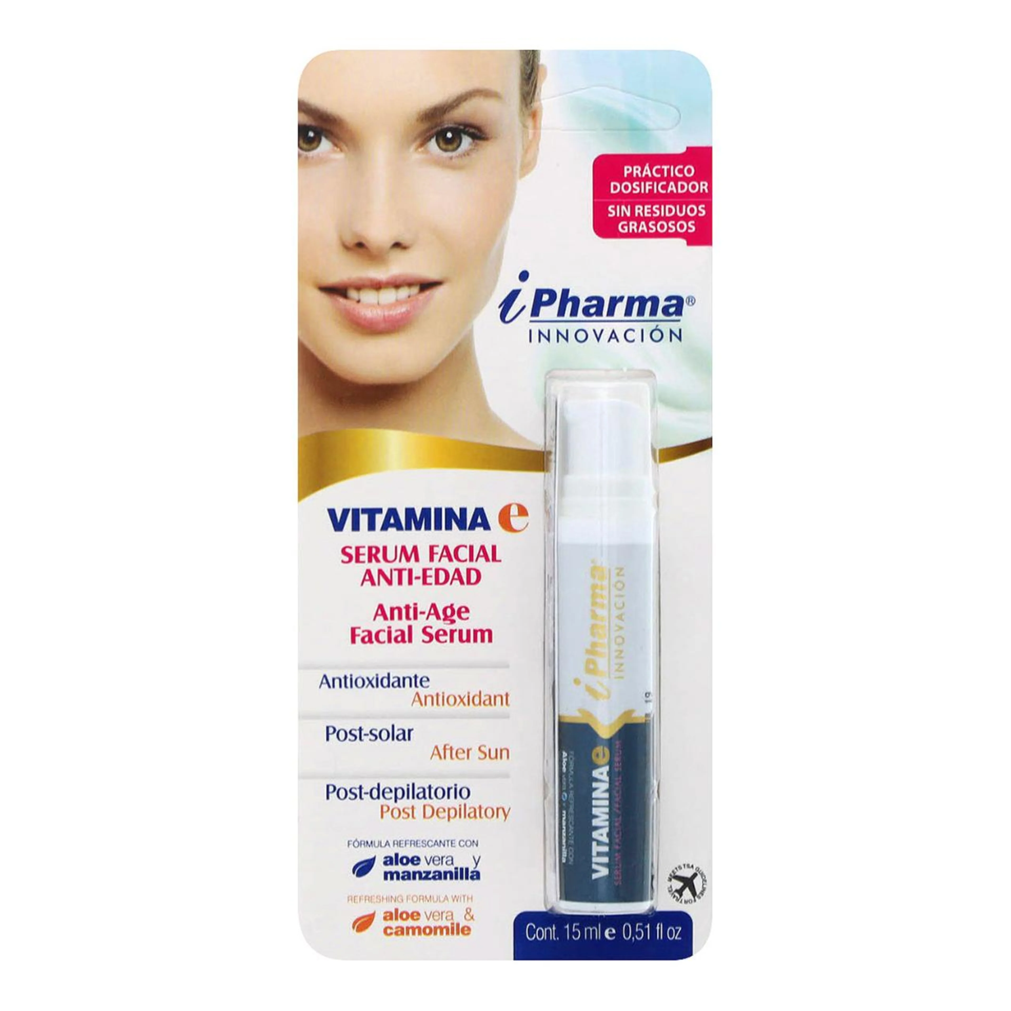 Vitamina e tópica 15ml tubo dosificador