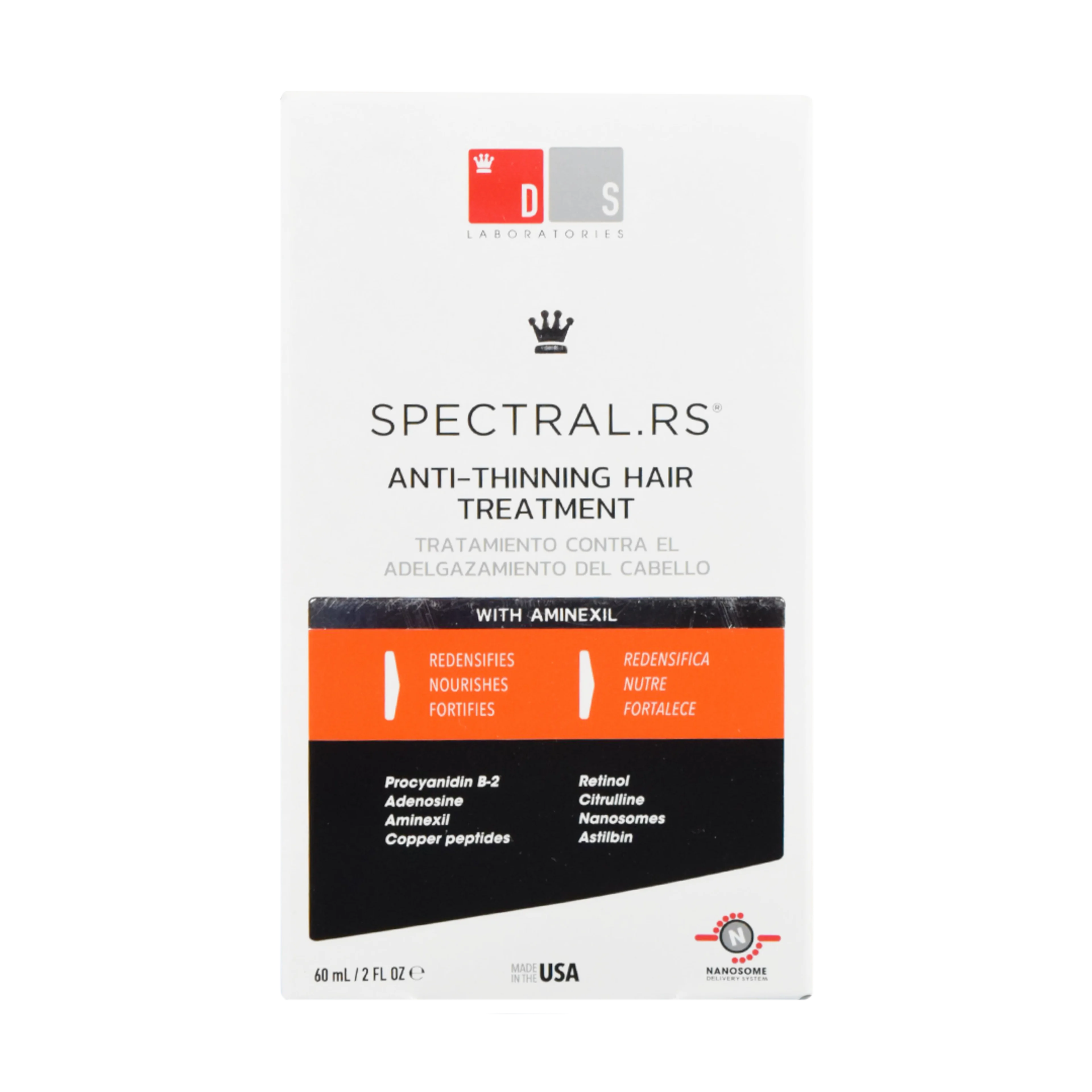 Spectral Rs Tratamiento Capilar Loción Con 60 Ml