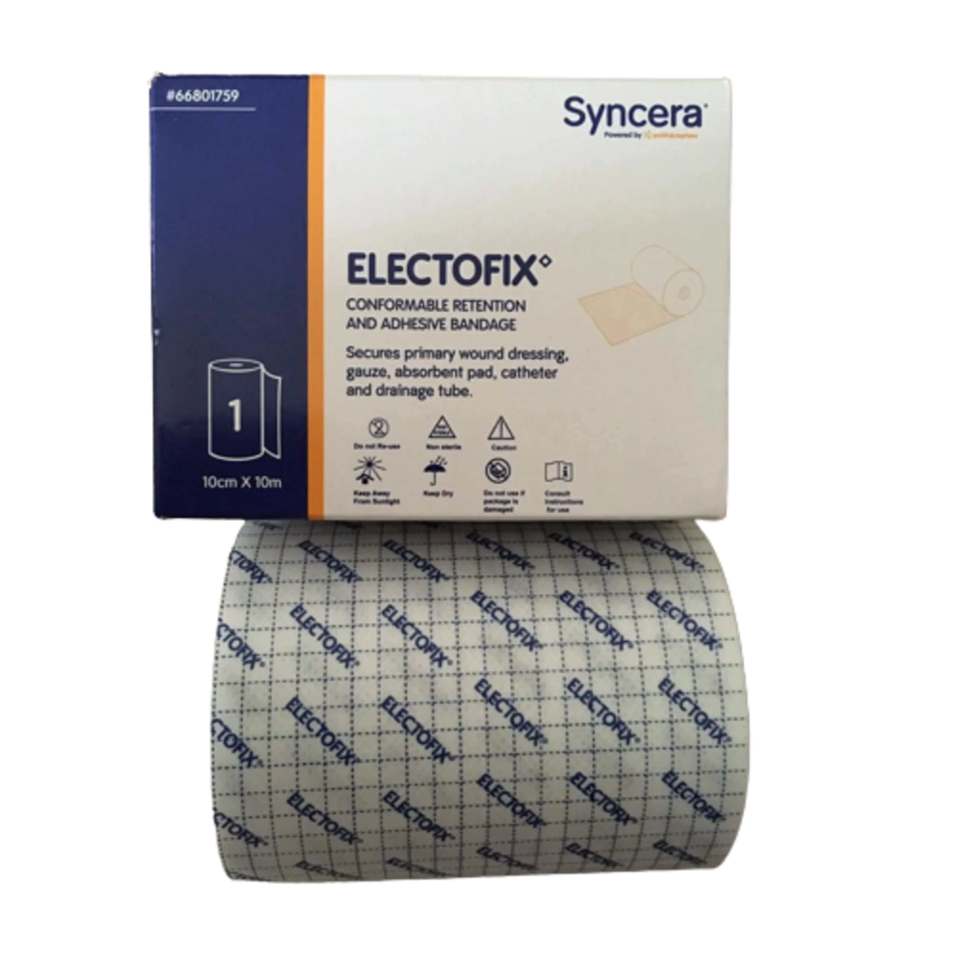 Electofix Cinta De Tela Adhesiva De 10Cmx10M Con 1 Pieza