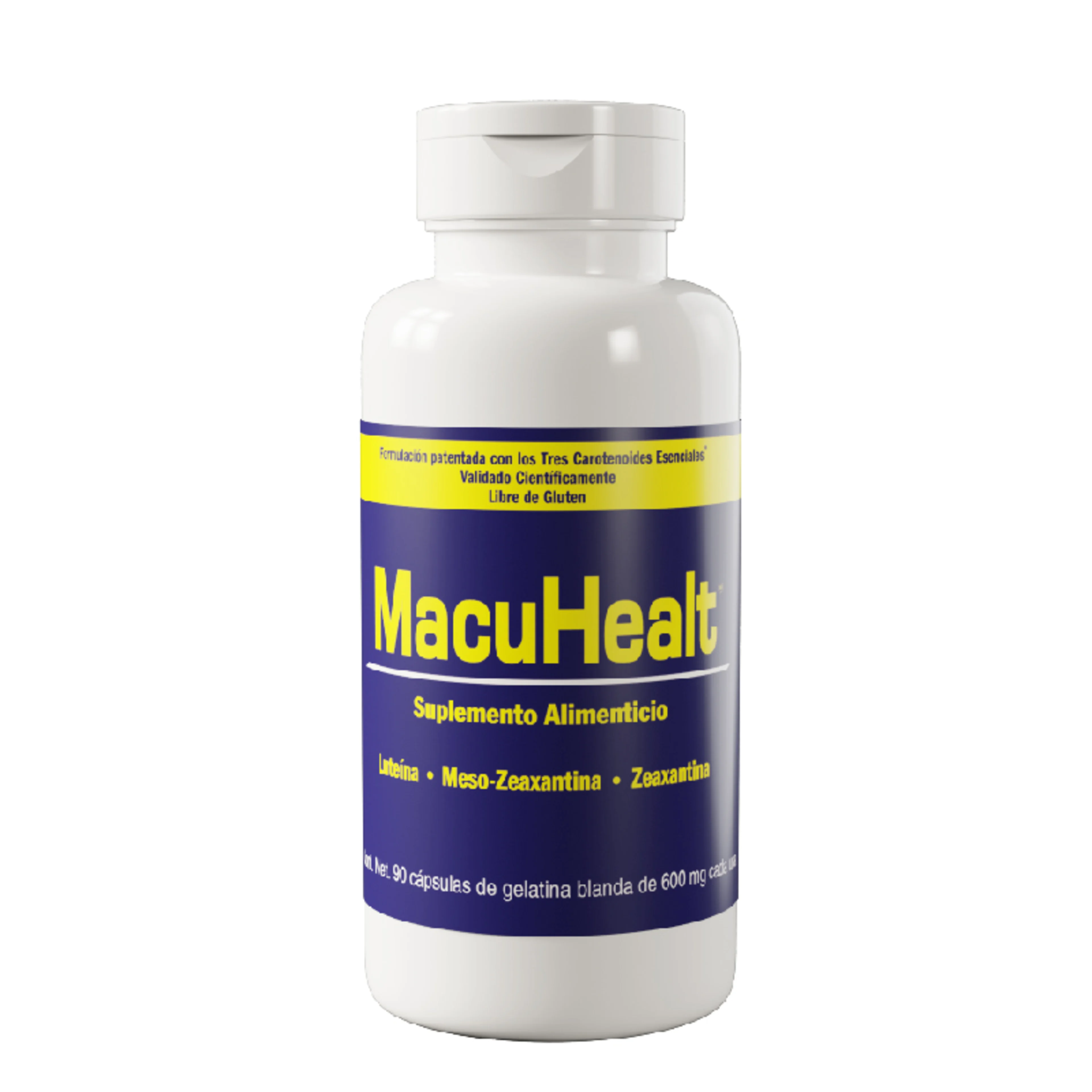 Macuhealt (Luteína/Meso-Zeaxantina) 90 Cápsulas Suplemento