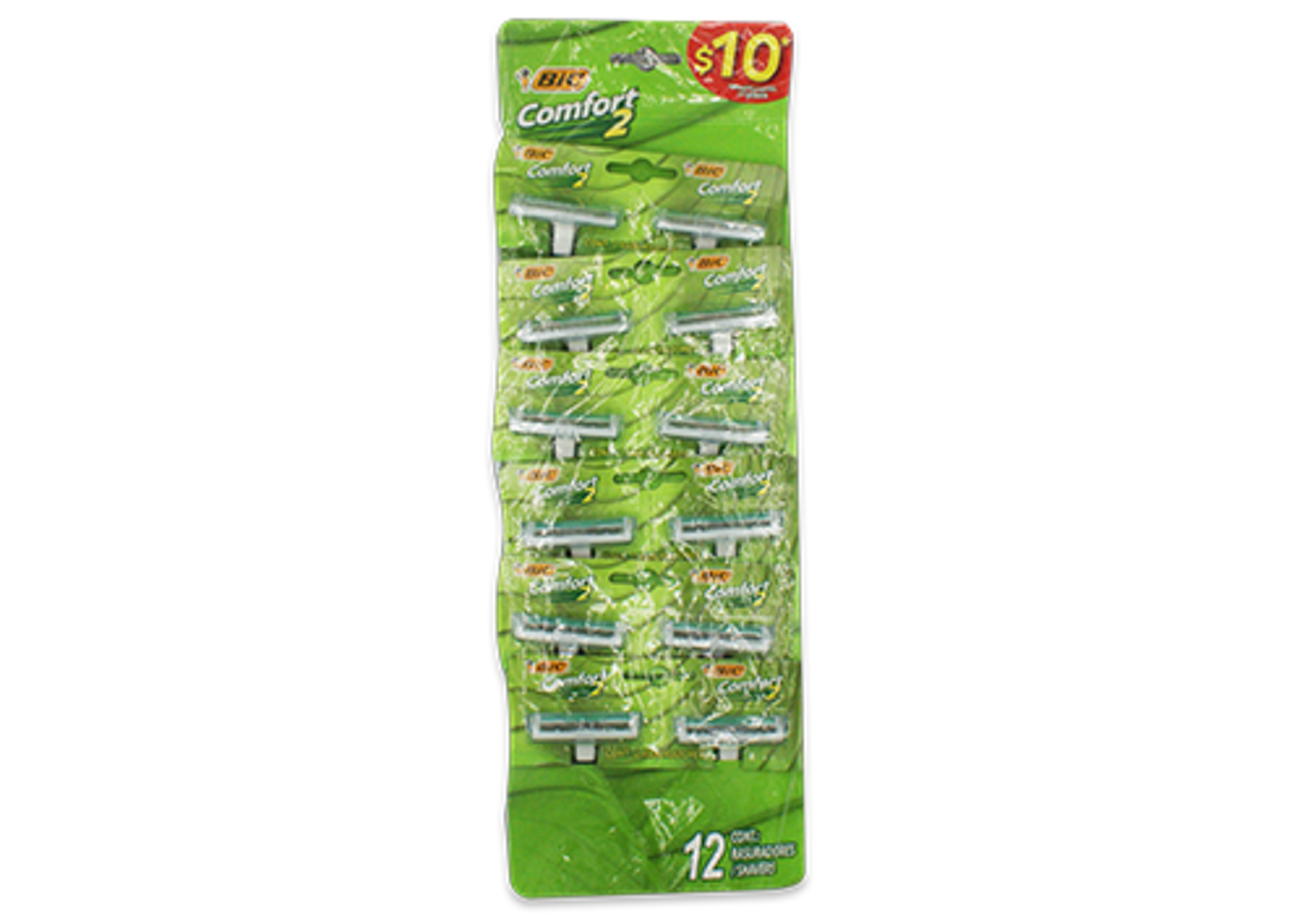 Rastrillo comfort 2 1 exhibidor 12 piezas