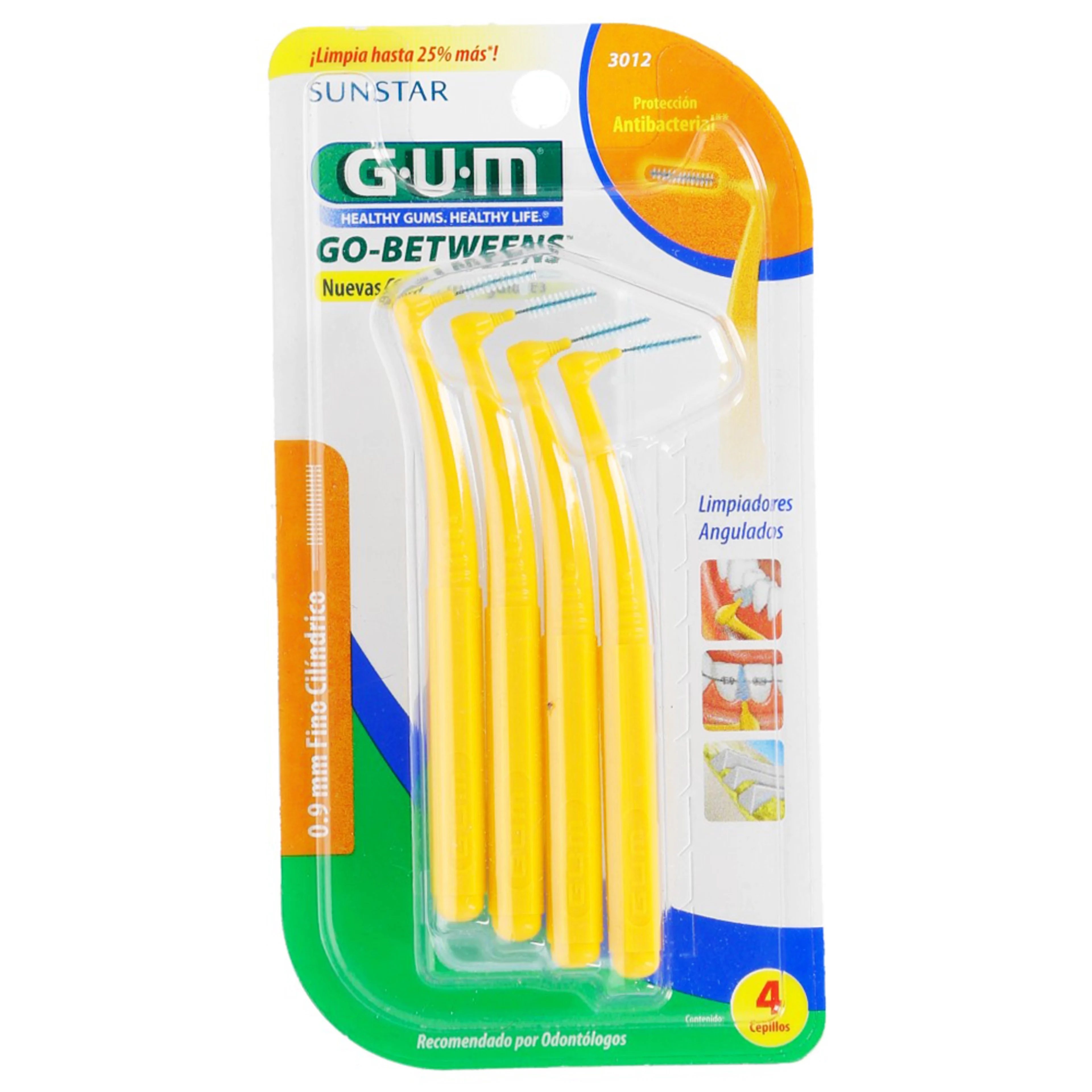 Gum Accesorios Dentales Limpiador Angulado Con 6 Piezas