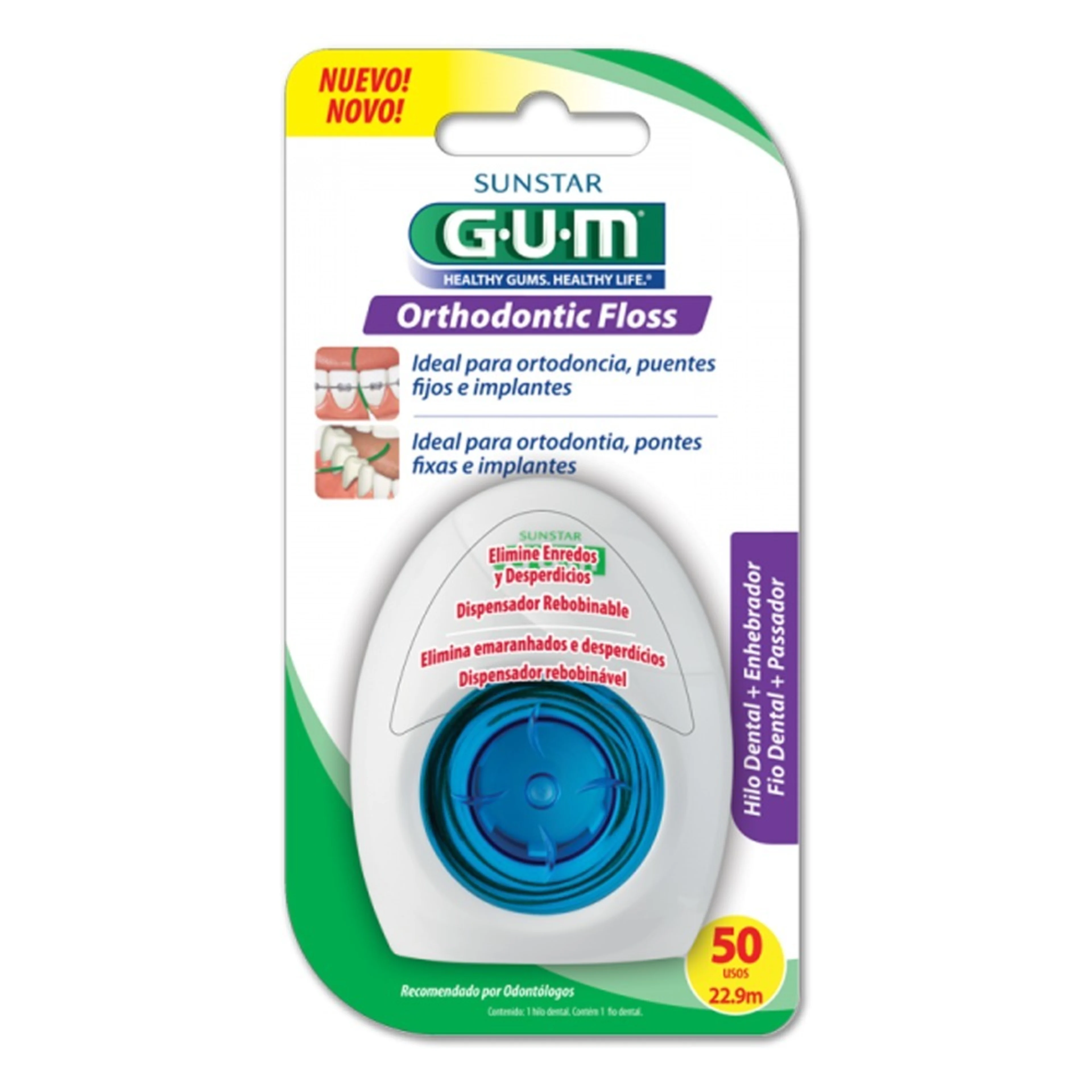 Gum Hilo Dental Ortodóntico 22.9M Con 1 Pieza