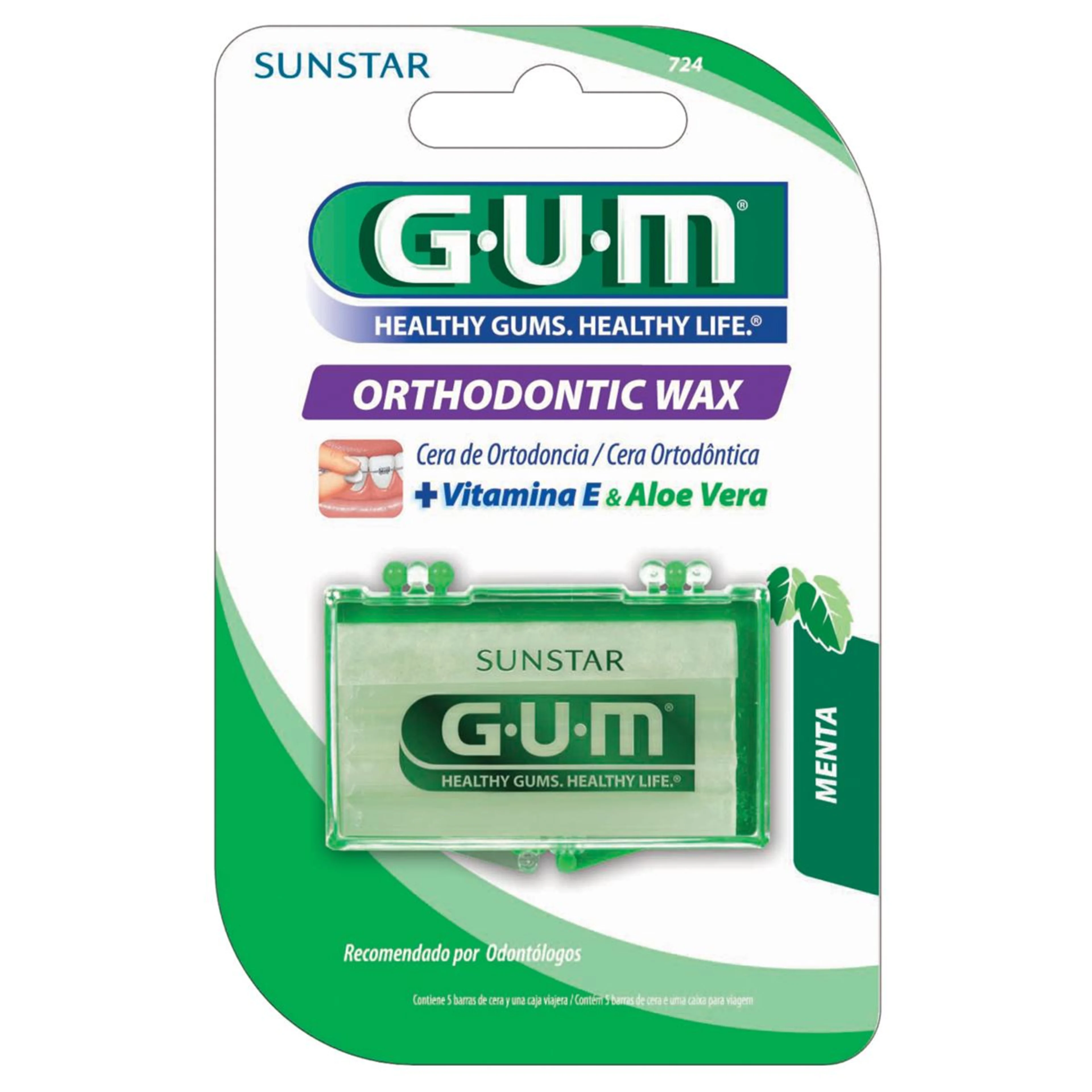 Gum Cera De Ortodoncia Sabor Menta Con 1 Pieza