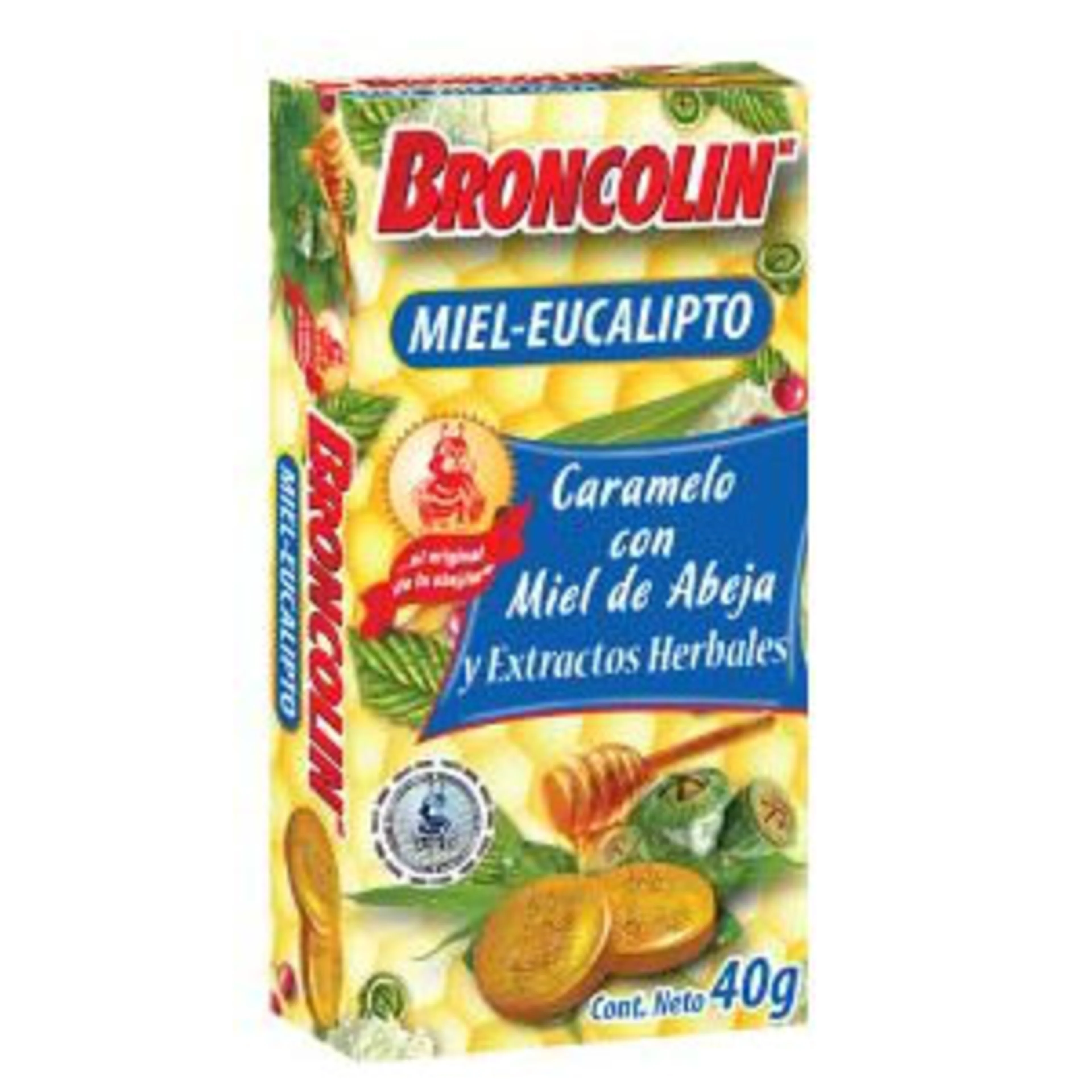 Broncolin caramelo miel eucal 1 cja 40 g