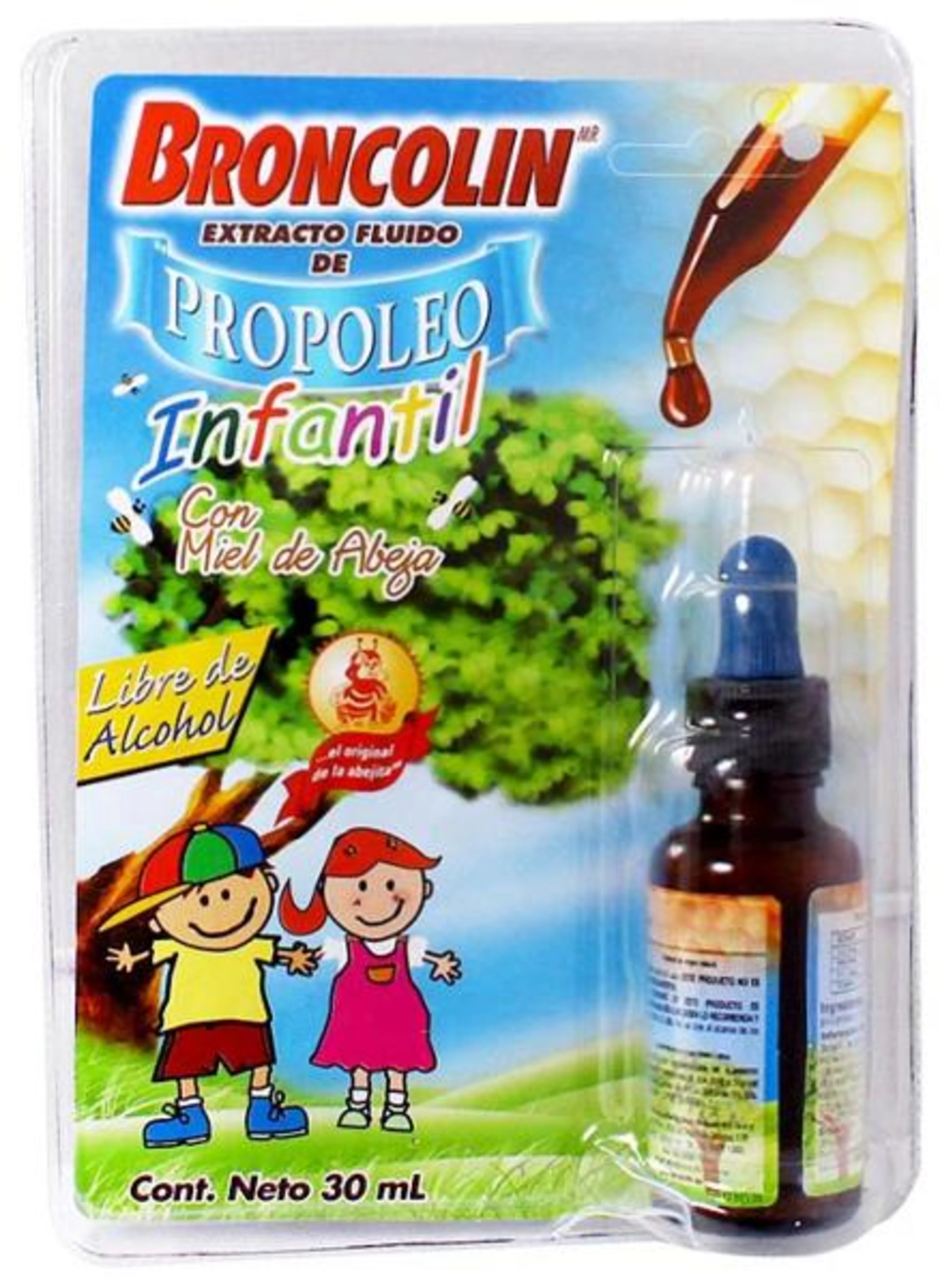 Broncolin Infantil Gotas Con Miel De Abeja 30 Ml