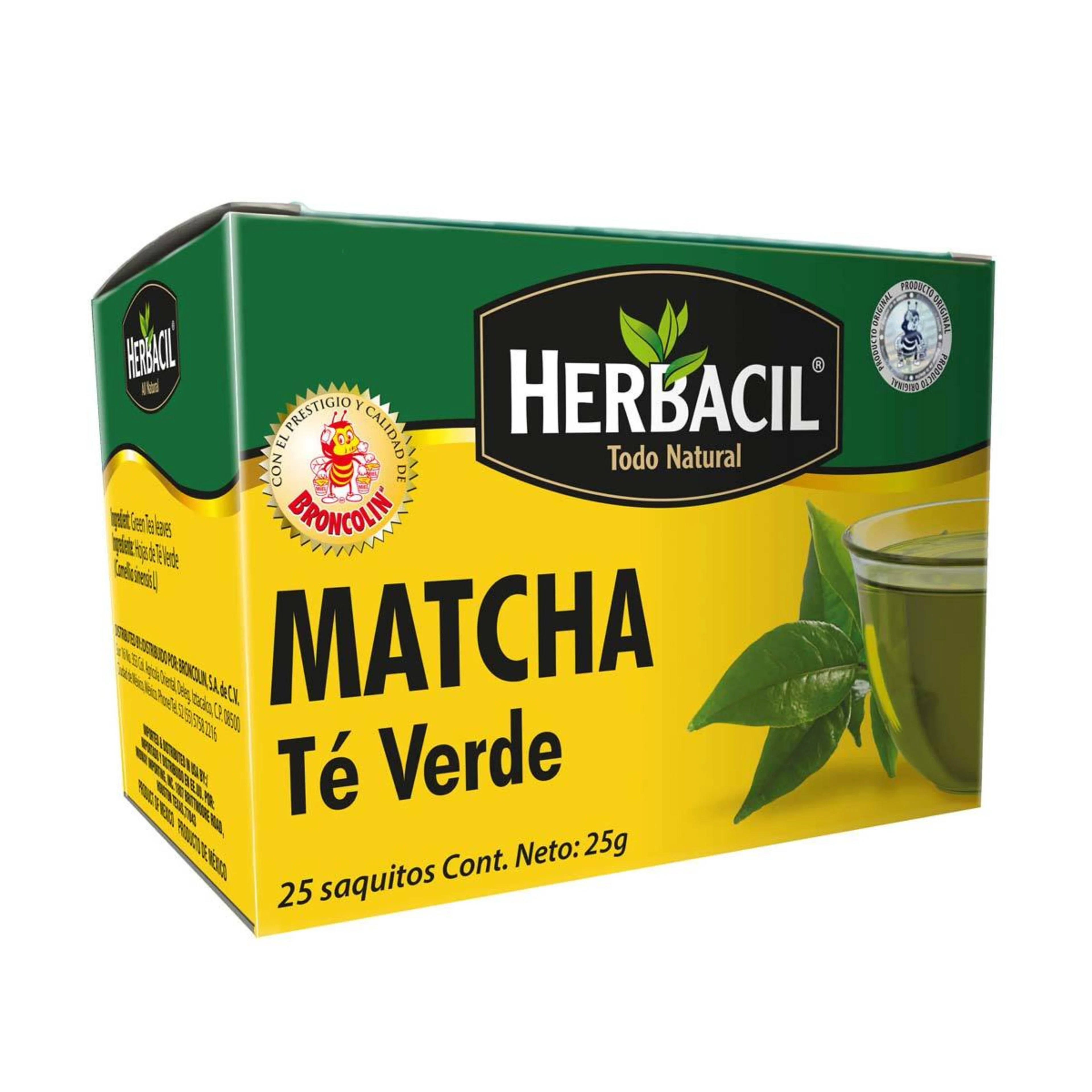 Herbacil Te Verde Matcha Infusión con 25 Sobres