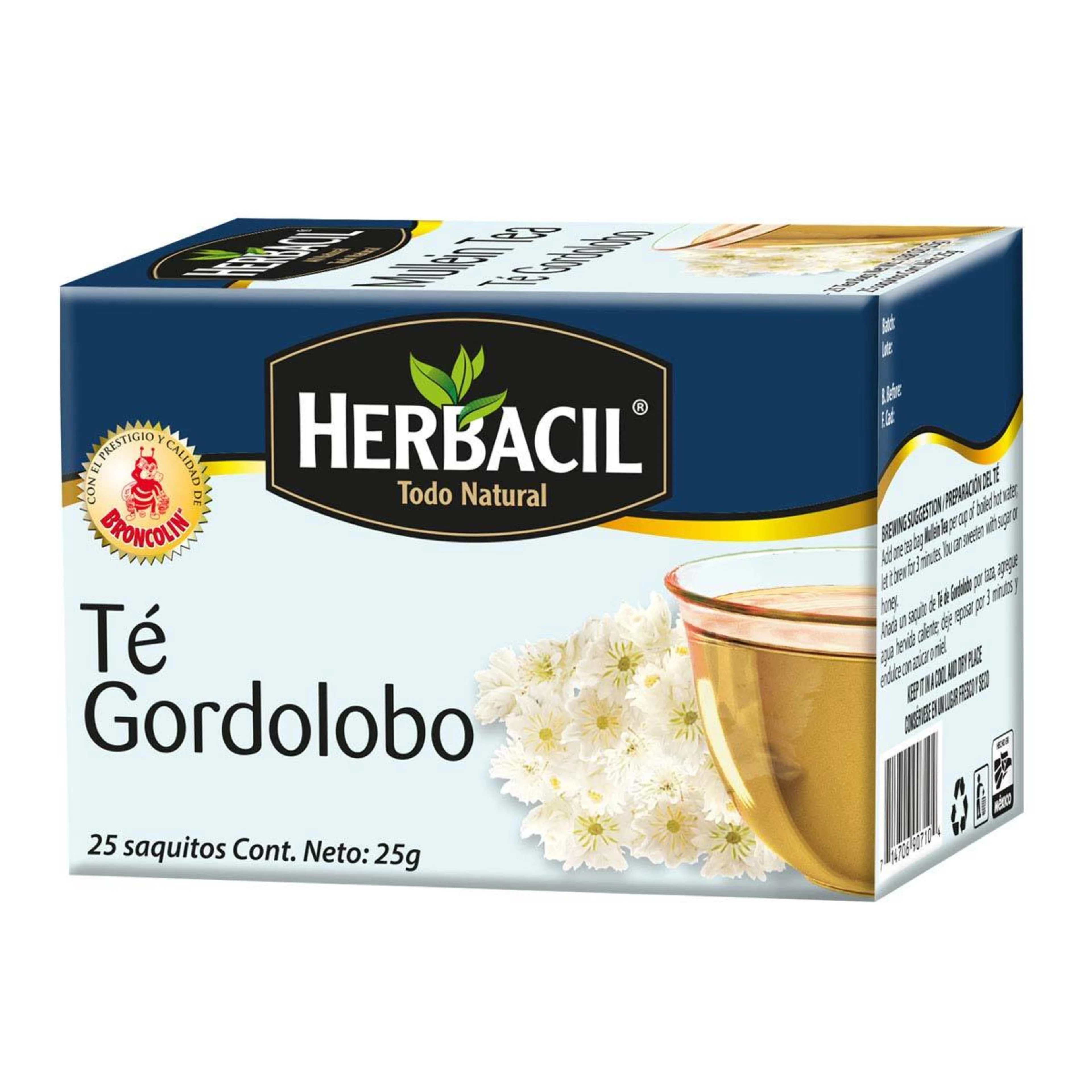Herbacil Te Gordolobo Infusión con 25 Sobres