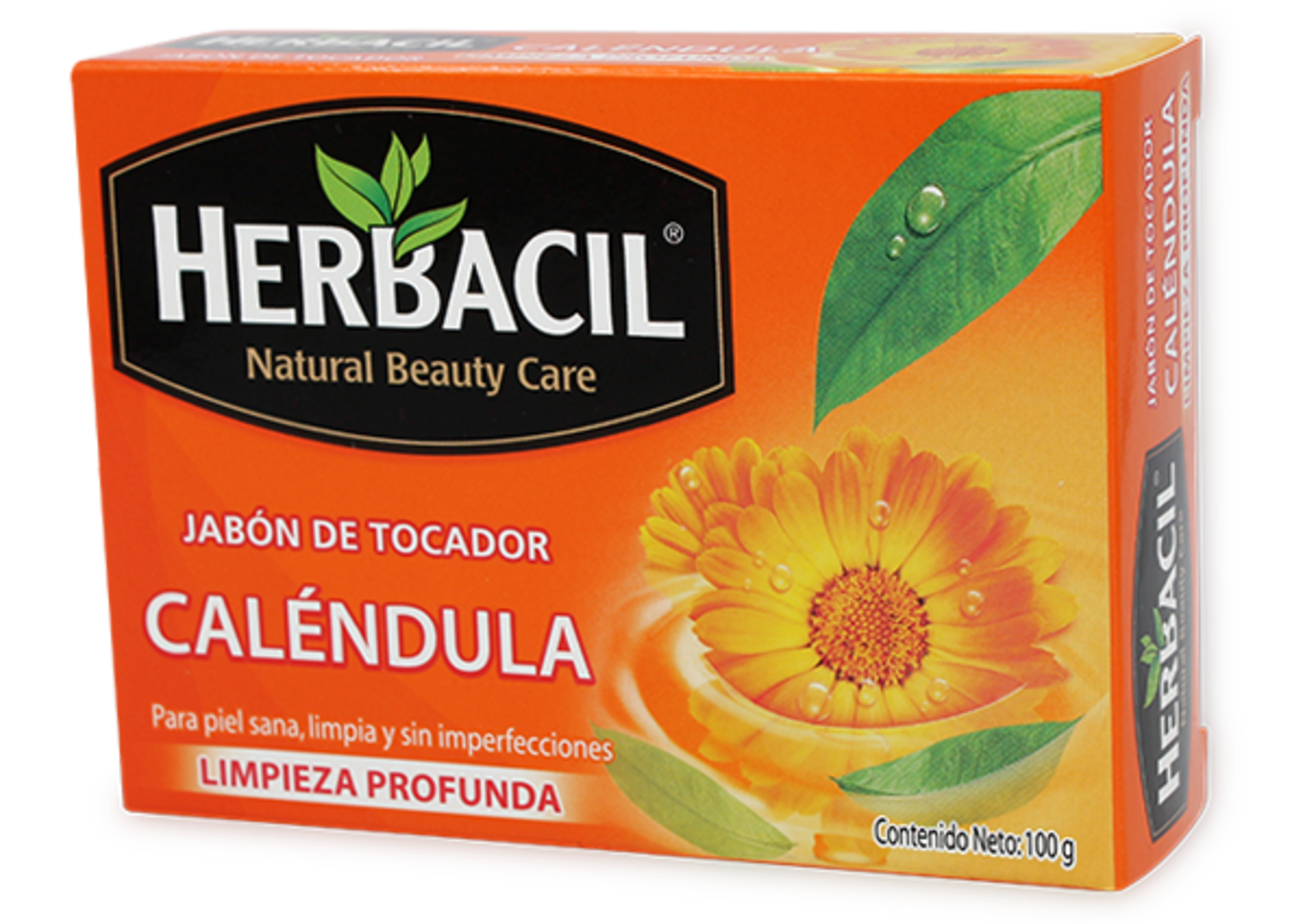 Herbacil Jabón De Tocador Caléndula Con 1 Barra De 100 G