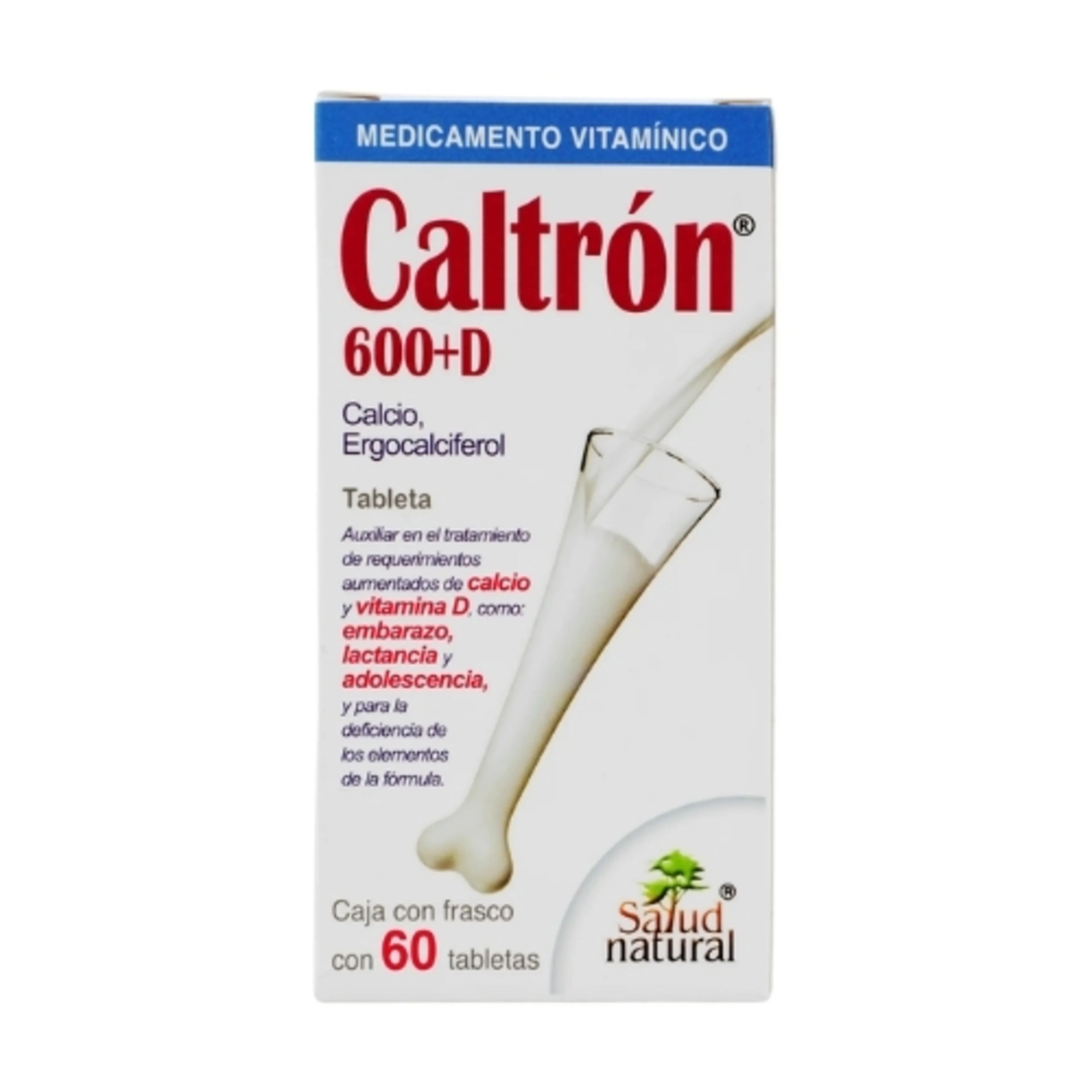 Caltron 600+D con 60 Tabletas
