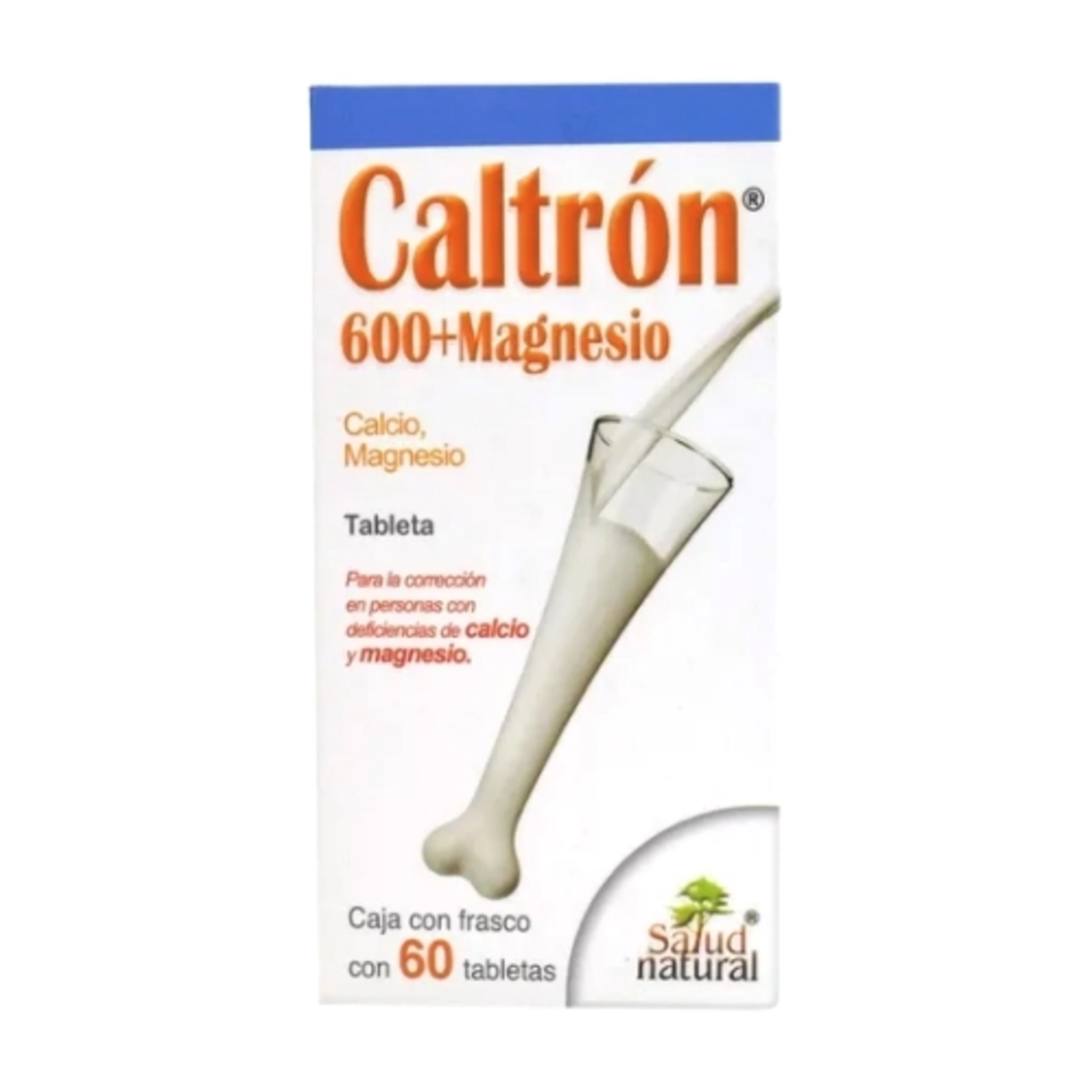 Caltron 600+Magnesio con 60 Tabletas