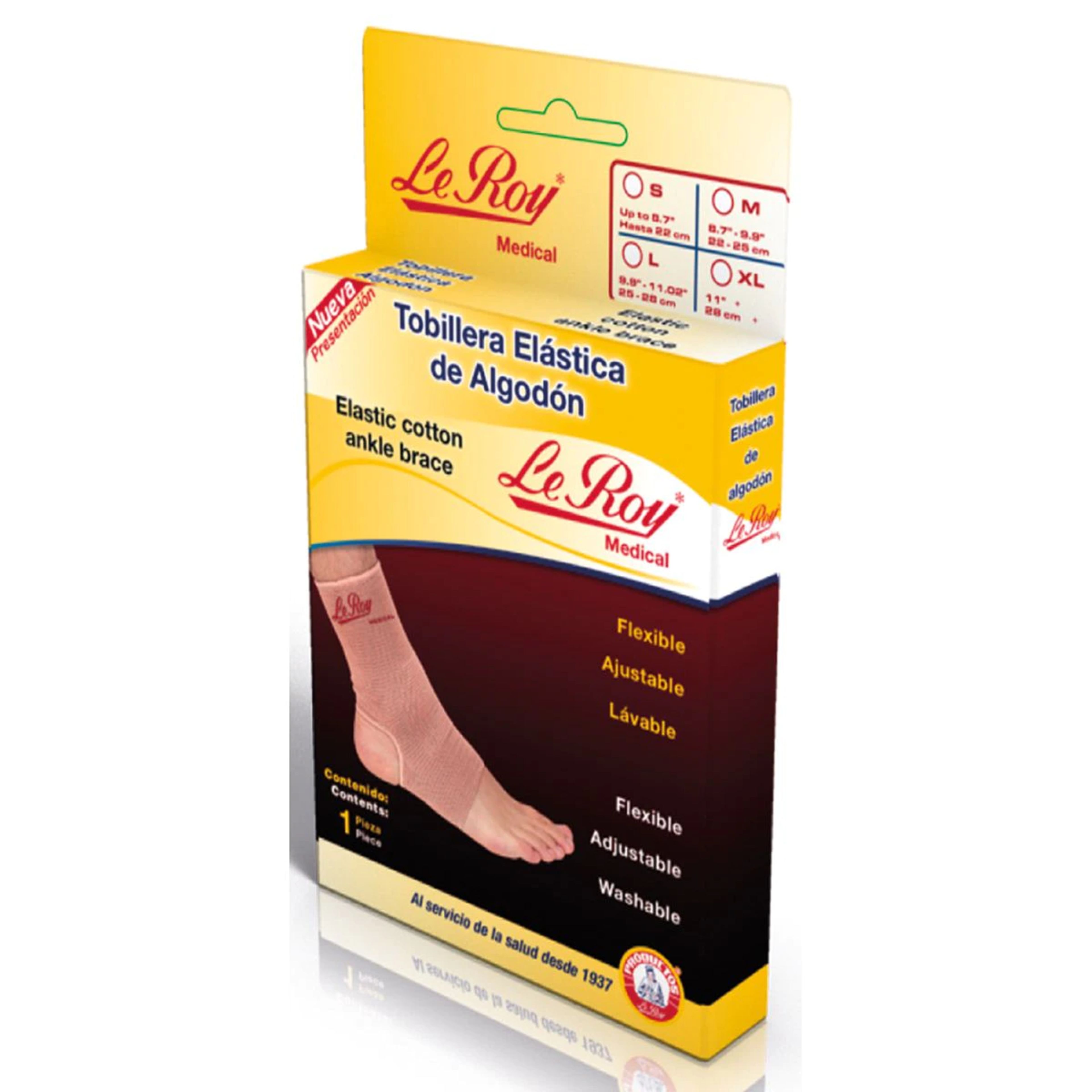 Medical Tobillera Elástica Talla Mediana Con 1 Pieza