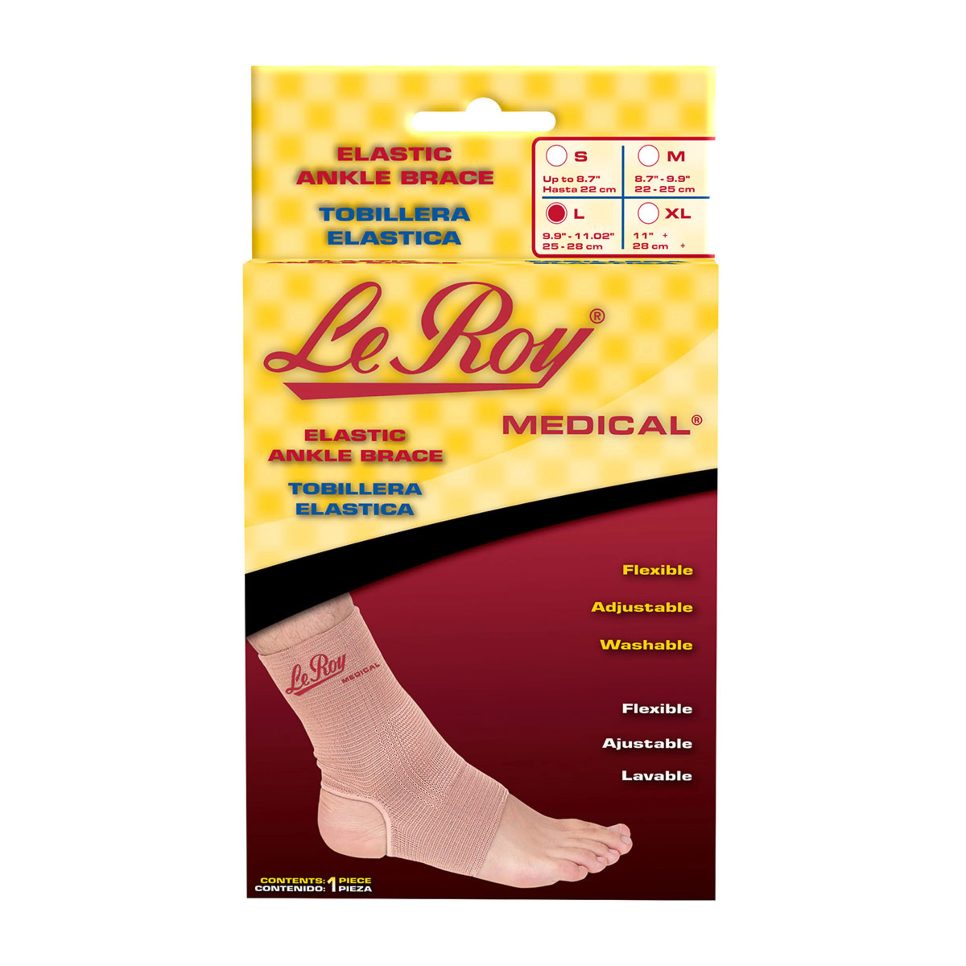 Medical Tobillera Elástica Talla Grande Con 1 Pieza
