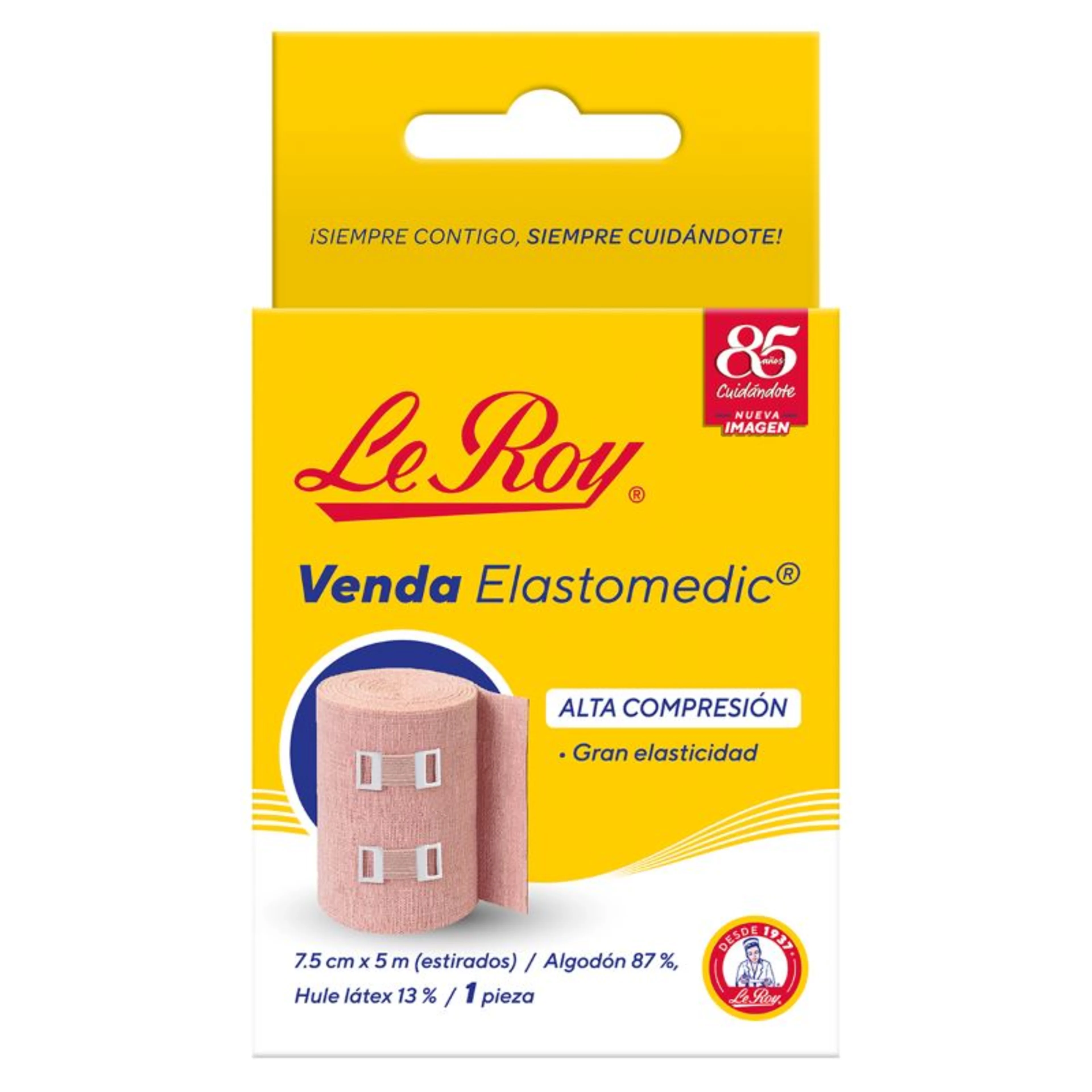 Elastomedic Venda 7.5Cmx5M Con 1 Pieza