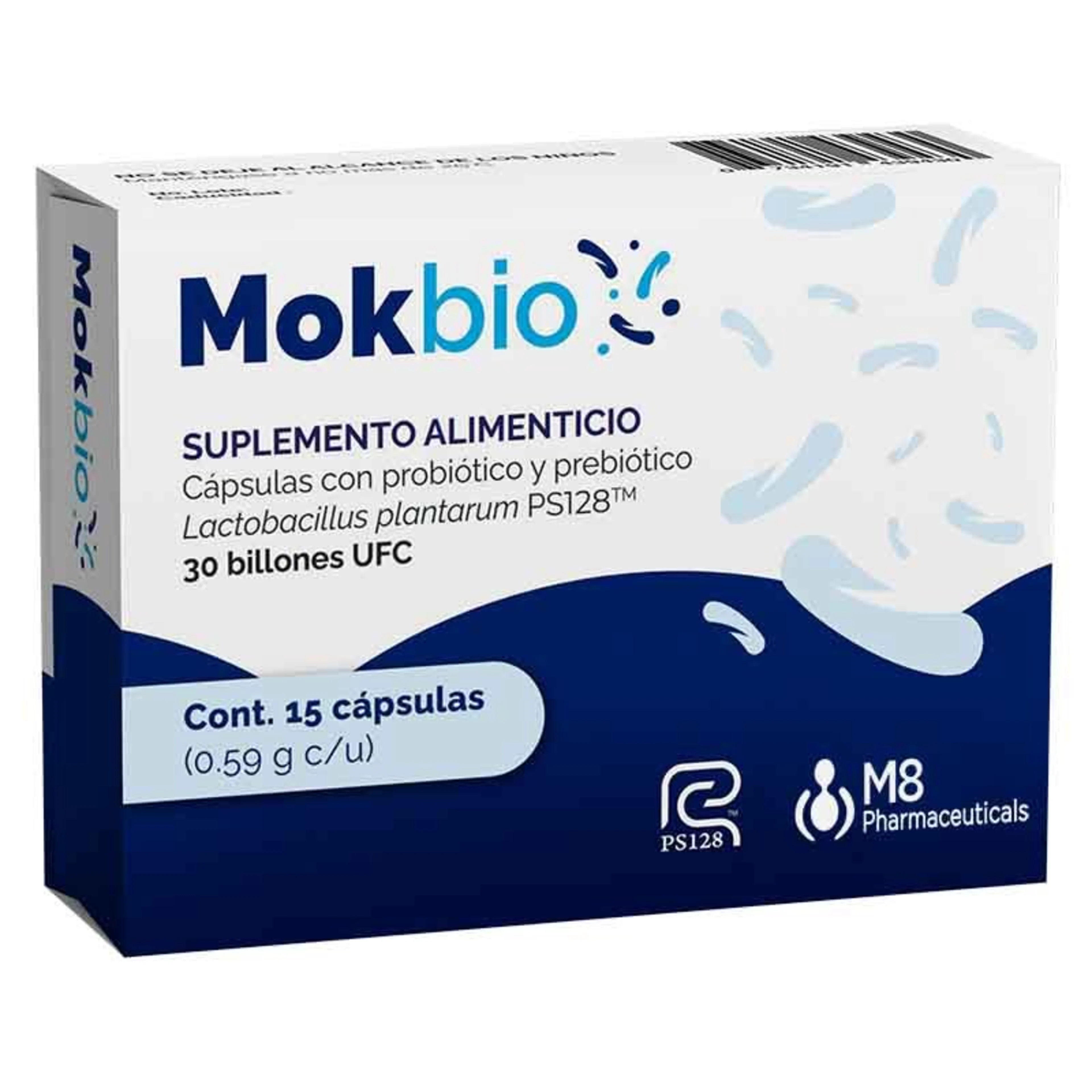 Mokbio Lactobacillus Plantarum PS128 con 15 Cápsulas