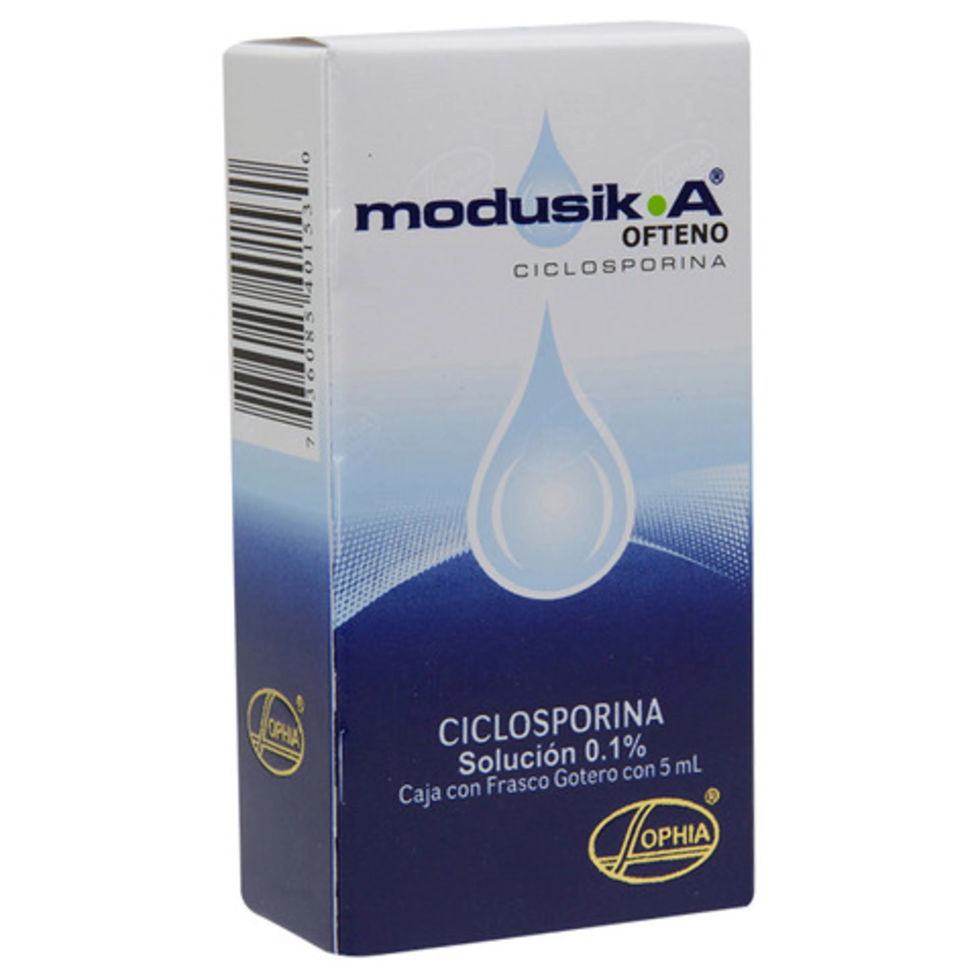 Modusik-A Ofteno 0.1% Solución Oftálmica 5 Ml