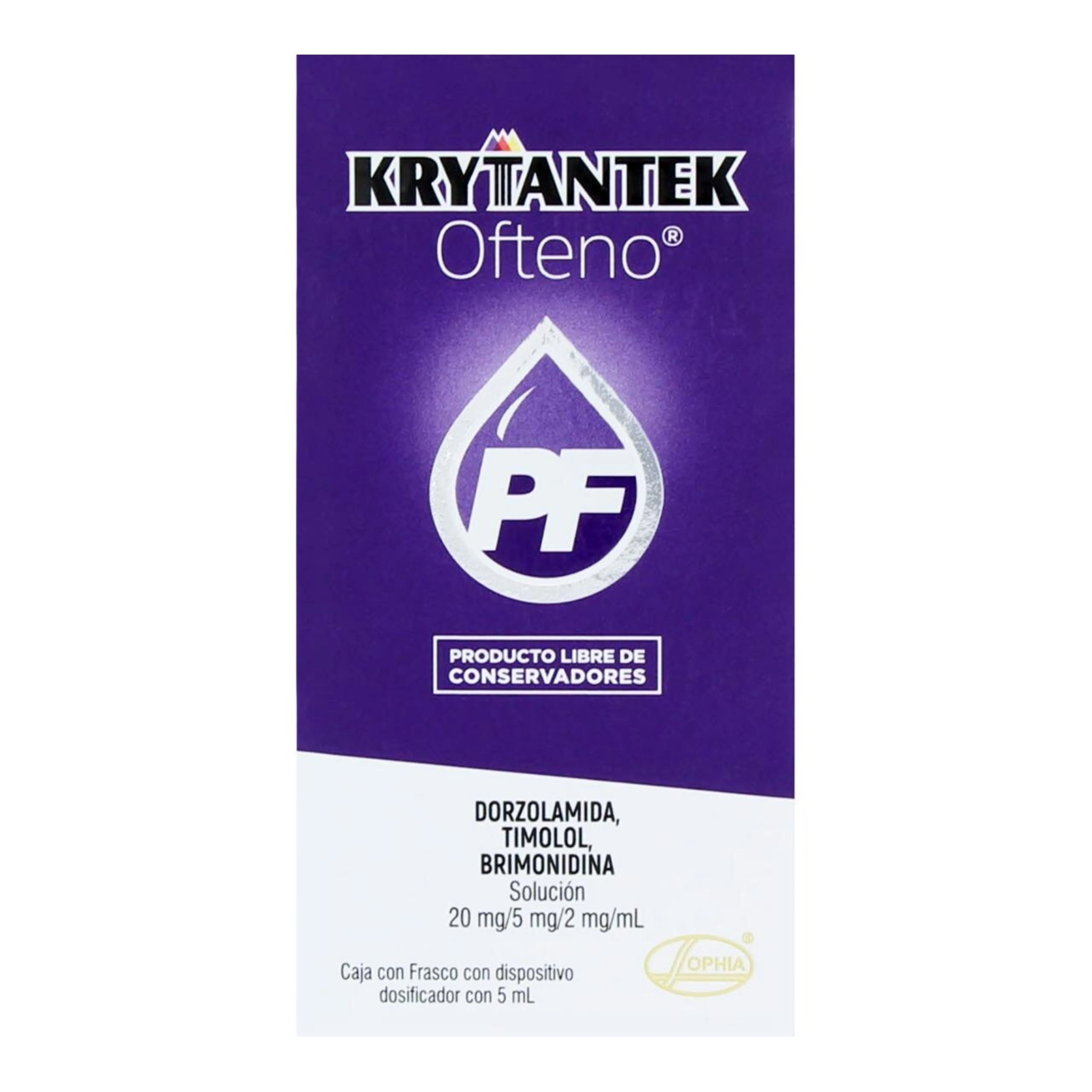 Krytantek Ofteno 20/5/2 Mg Solución Oftálmica Con 5 Ml