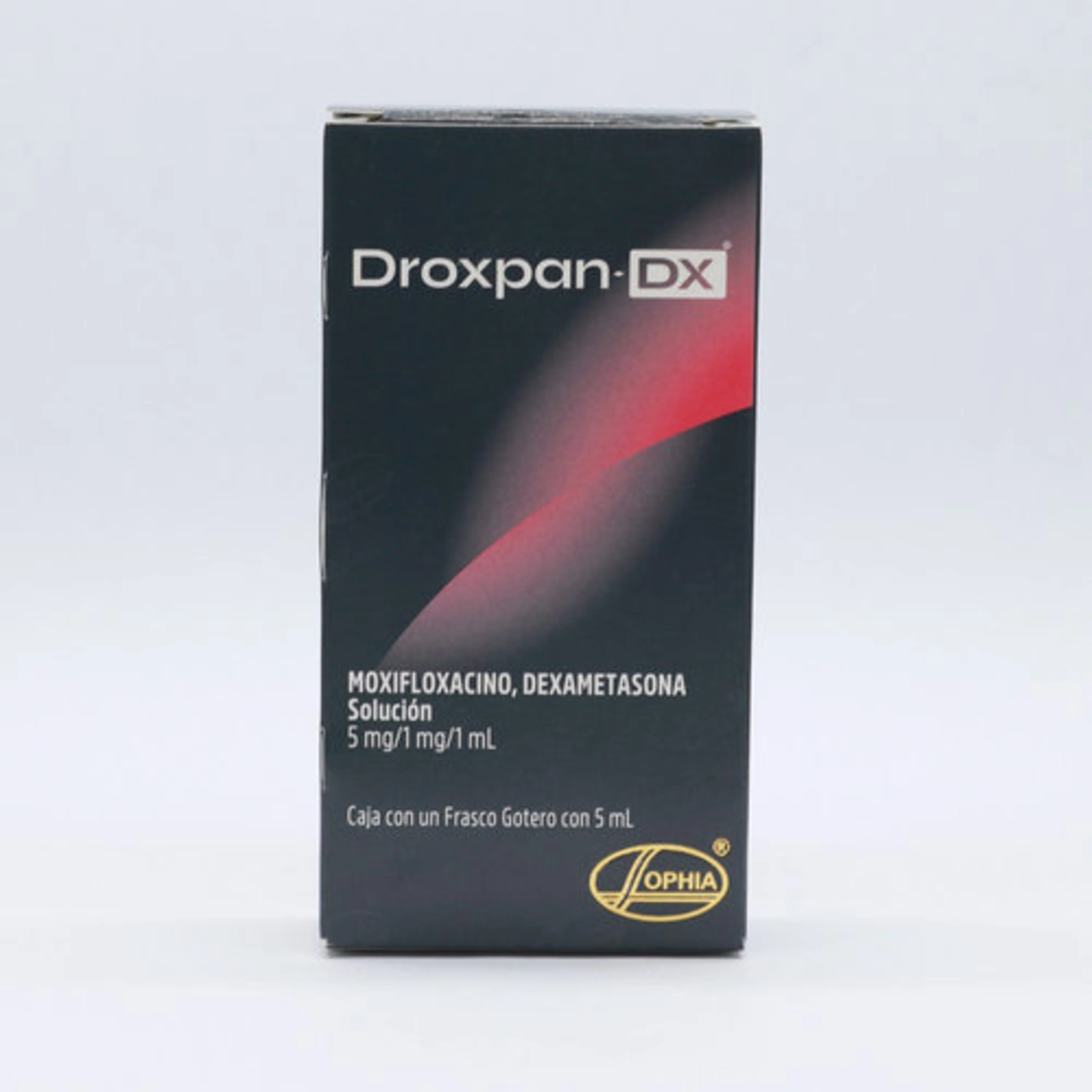 Droxpan-Dx Moxifloxacino Dexametasona 5 / 1 Mg / 1 Ml Solución En Gotas Con 5 Ml