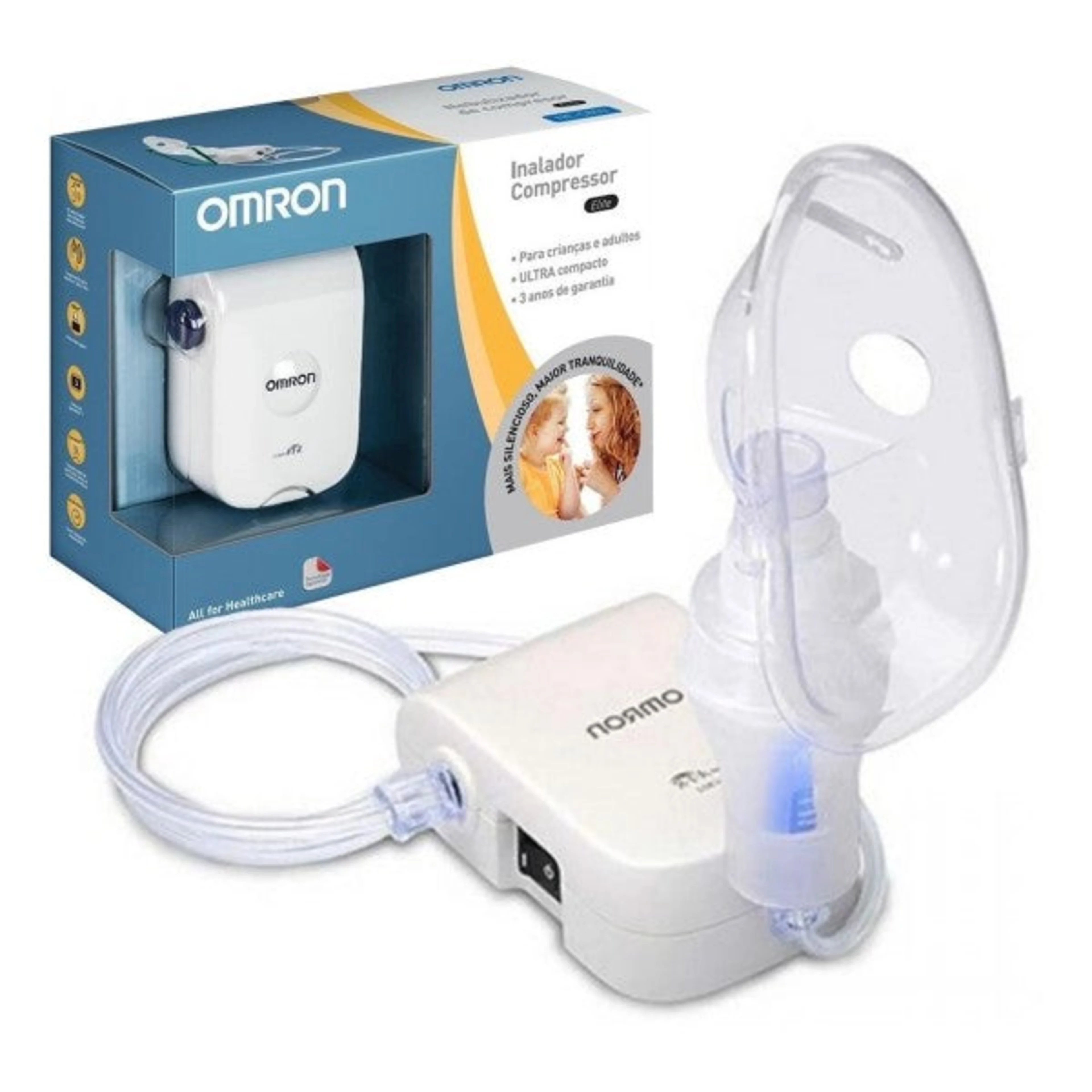 Nebulizador de compresor Omron Elite C803 con 1 pieza